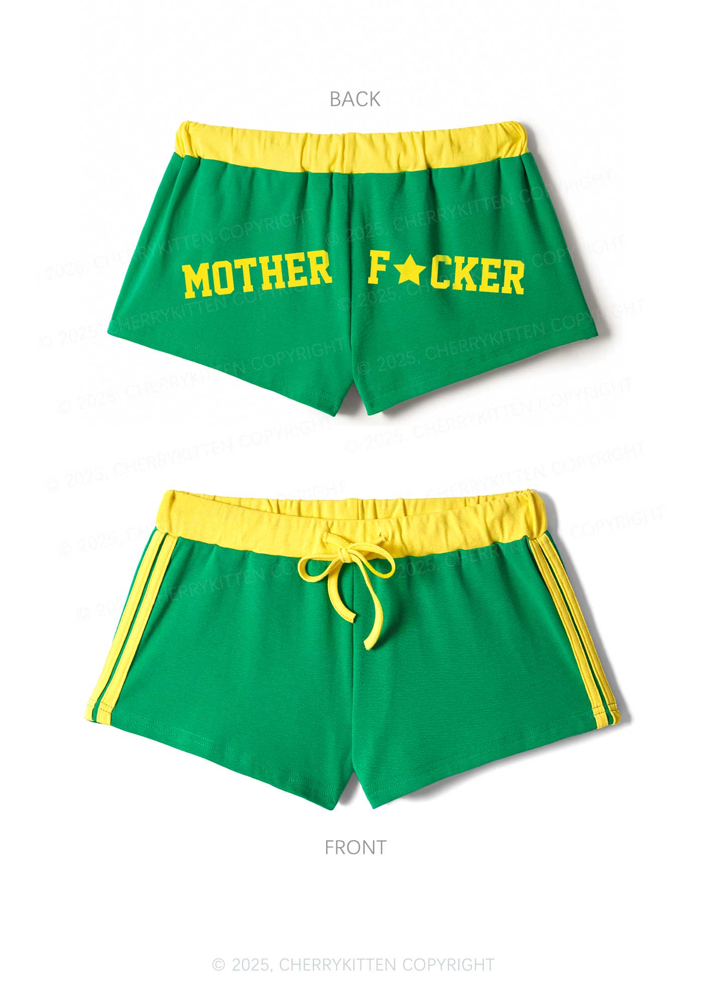 Motherfxcker Y2K Drawstring Mini Shorts Cherrykitten - Image 6