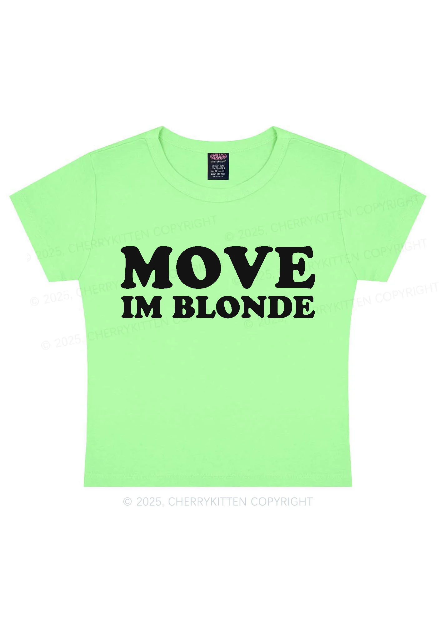 Move Im Blonde Y2K Baby Tee Cherrykitten - Image 12