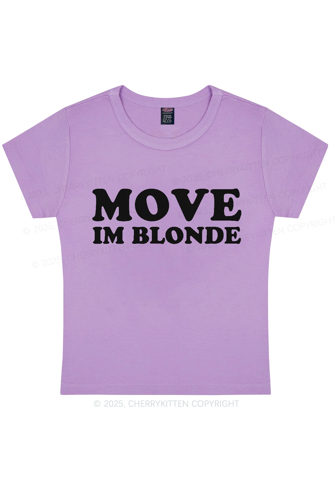 Move Im Blonde Y2K Baby Tee Cherrykitten - Image 6