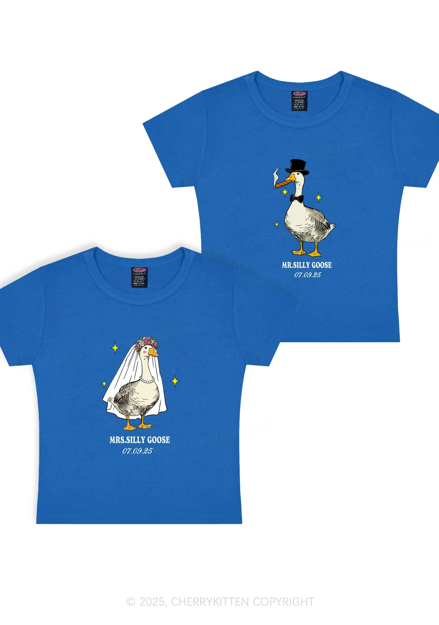Mr Silly Goose Y2K Valentine's Day Baby Tee Cherrykitten - Image 11