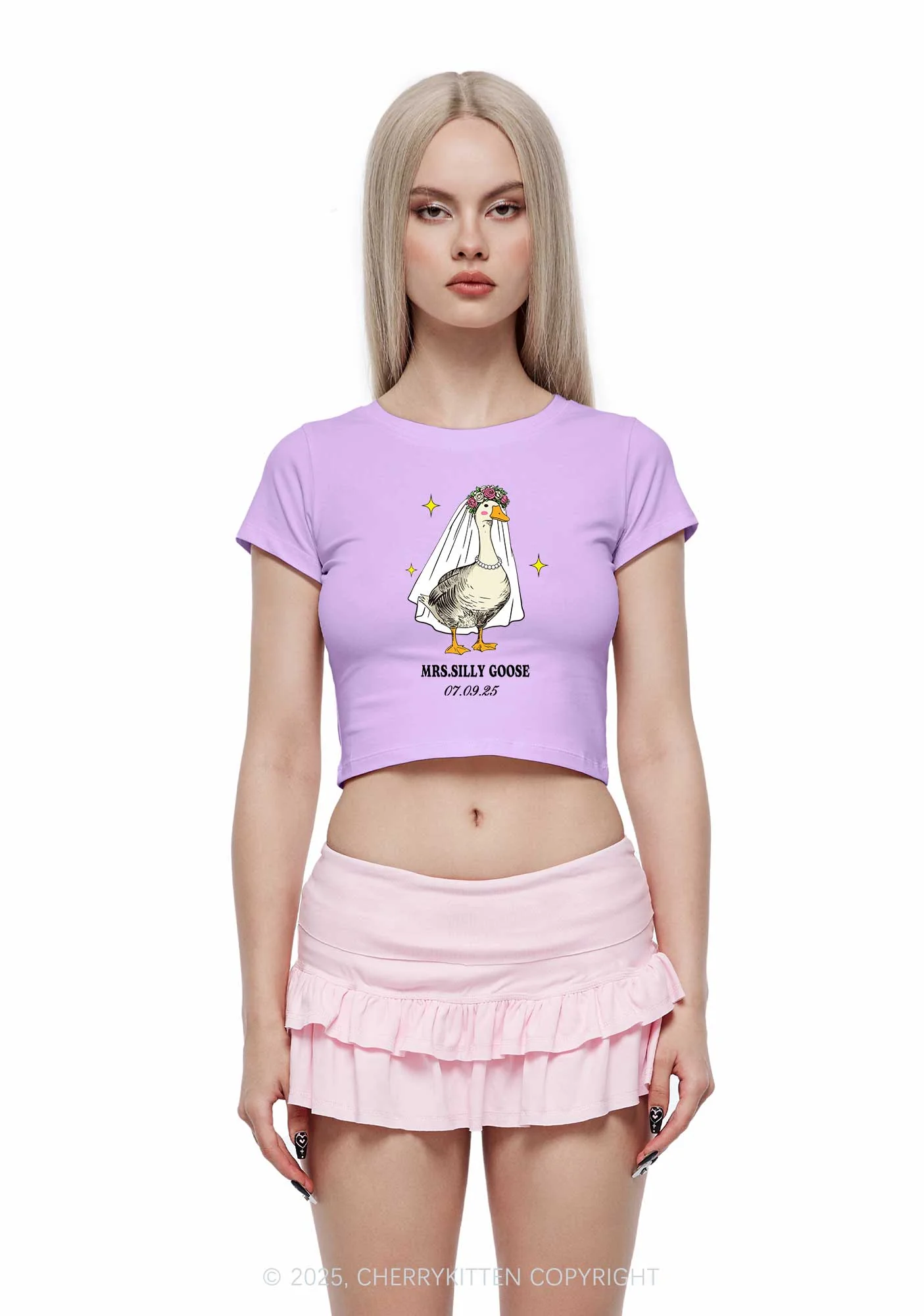 Mr Silly Goose Y2K Valentine's Day Couple Shirt Cherrykitten - Image 3