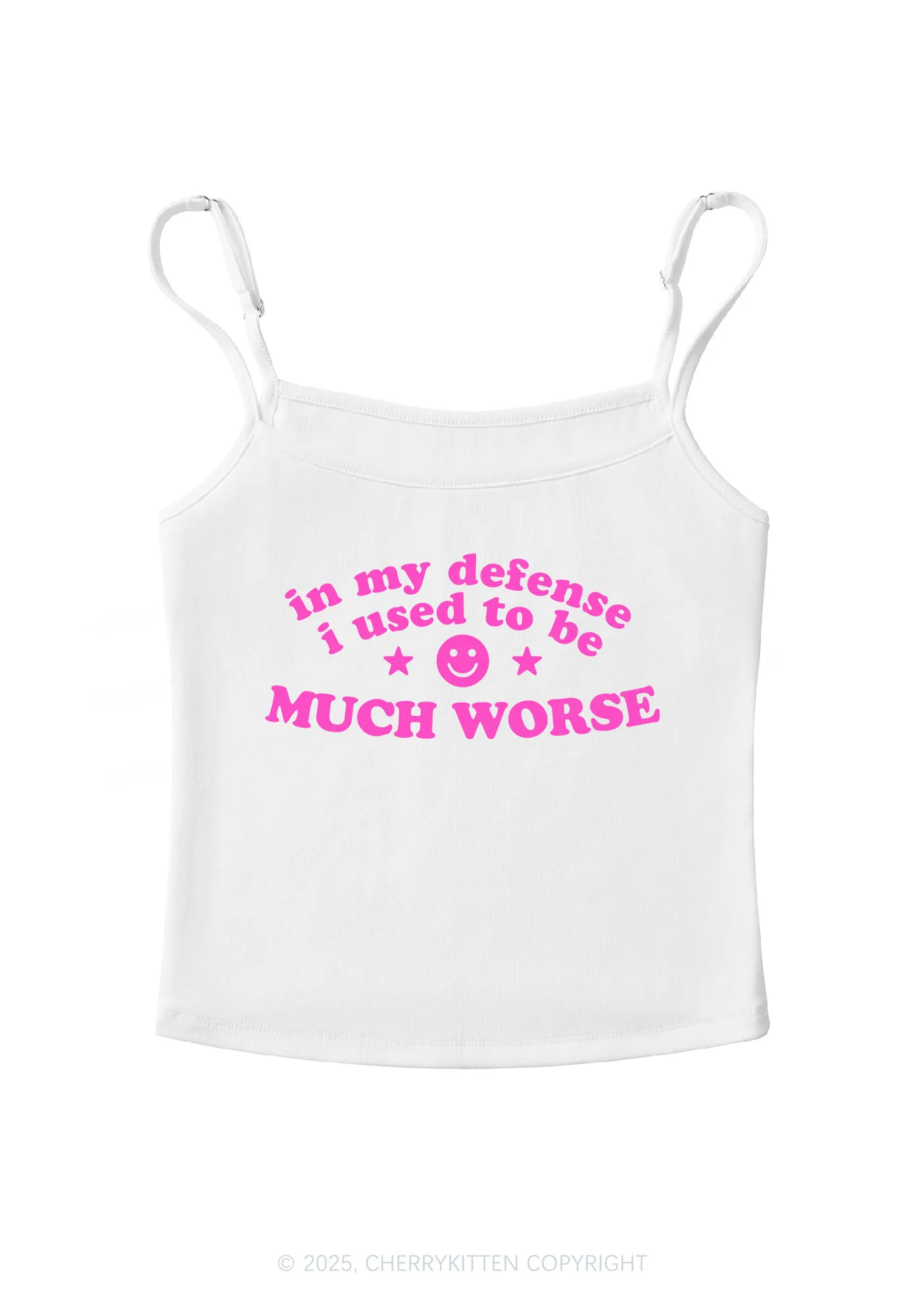 Much Worse Y2K Spaghetti Strap Cami Cherrykitten - Image 4