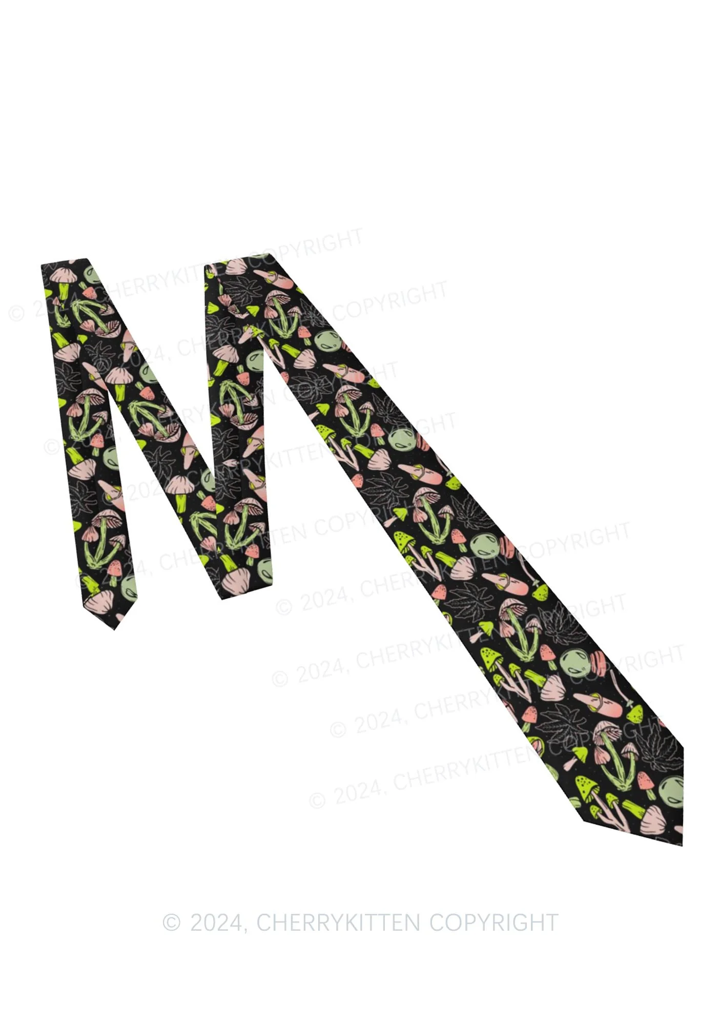 Mushroom Wxxd Y2K Necktie Cherrykitten - Image 4
