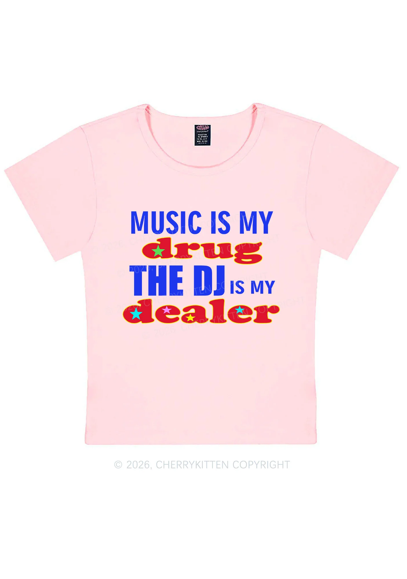 Music Is My Drxg Y2K Baby Tee Cherrykitten - Image 11