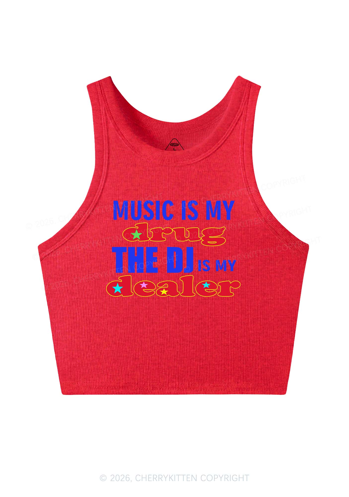 Music Is My Drxg Y2K Crop Tank Top Cherrykitten - Image 10