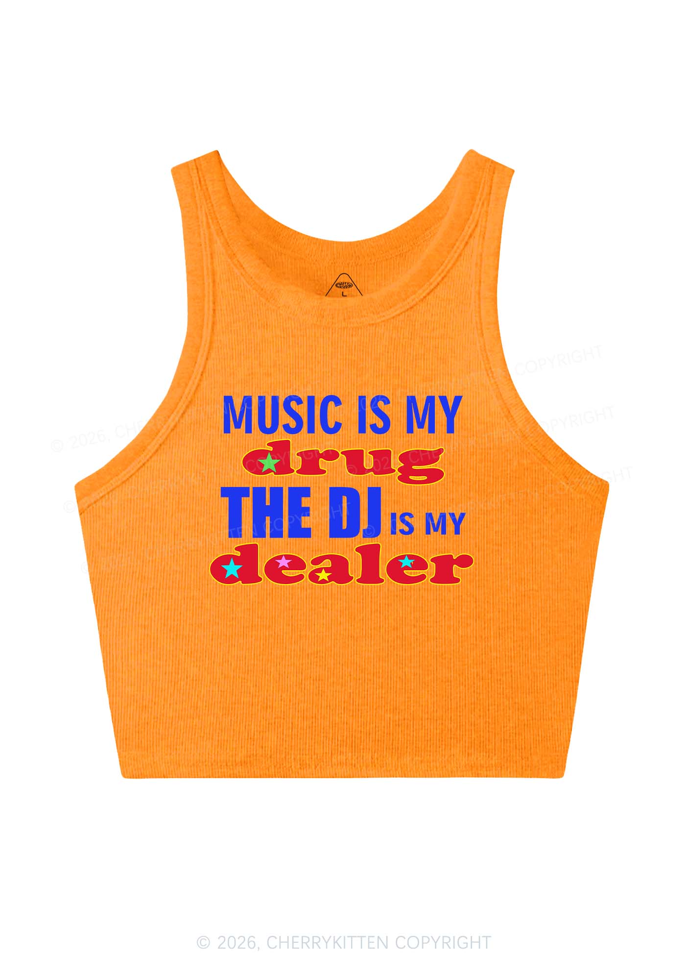 Music Is My Drxg Y2K Crop Tank Top Cherrykitten - Image 11
