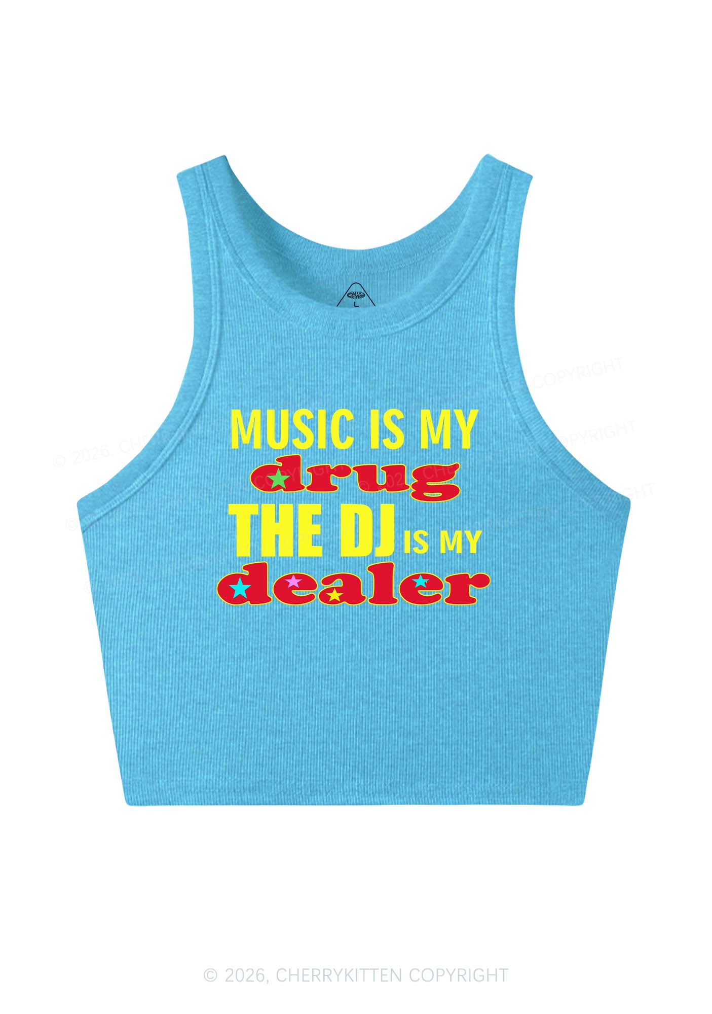 Music Is My Drxg Y2K Crop Tank Top Cherrykitten - Image 5