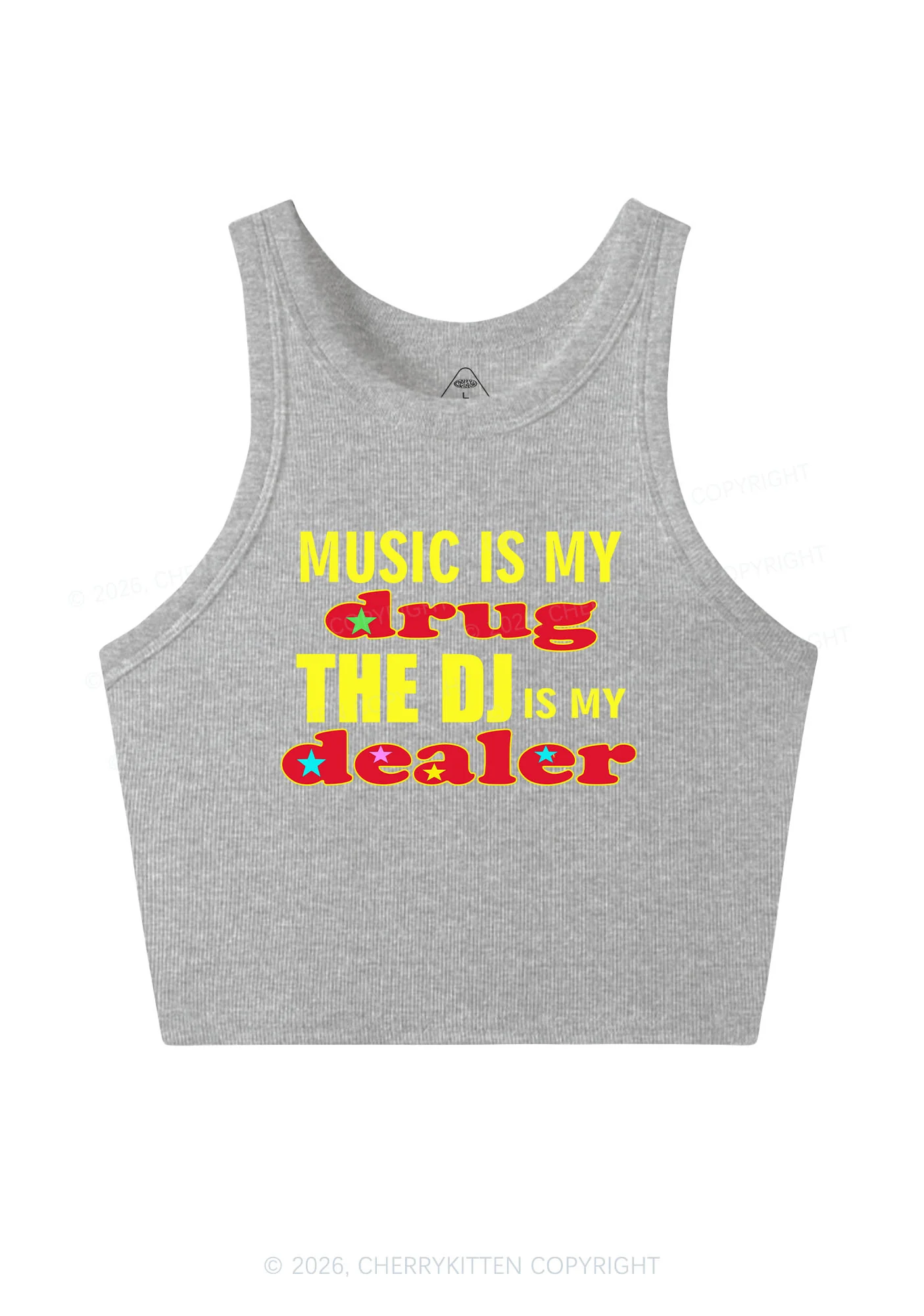 Music Is My Drxg Y2K Crop Tank Top Cherrykitten - Image 8