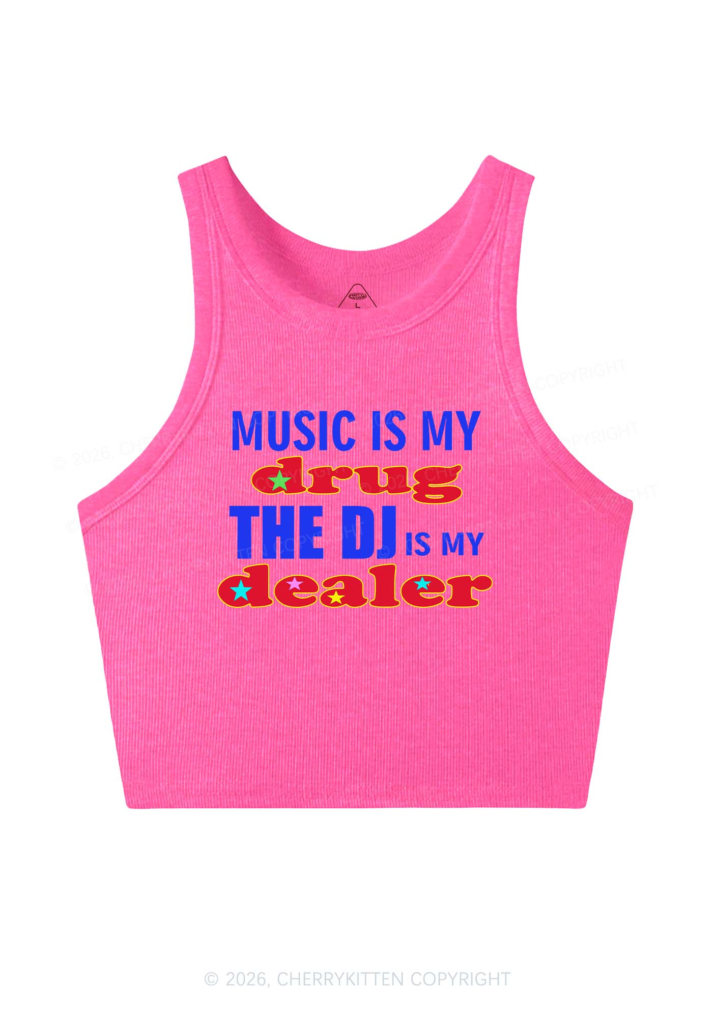 Music Is My Drxg Y2K Crop Tank Top Cherrykitten - Image 9