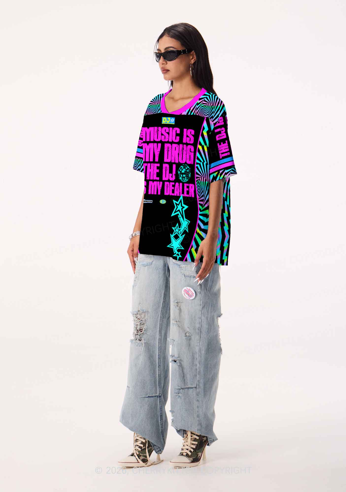 Music Is My Drxg Y2K Sport Jersey Shirts Cherrykitten - Image 2