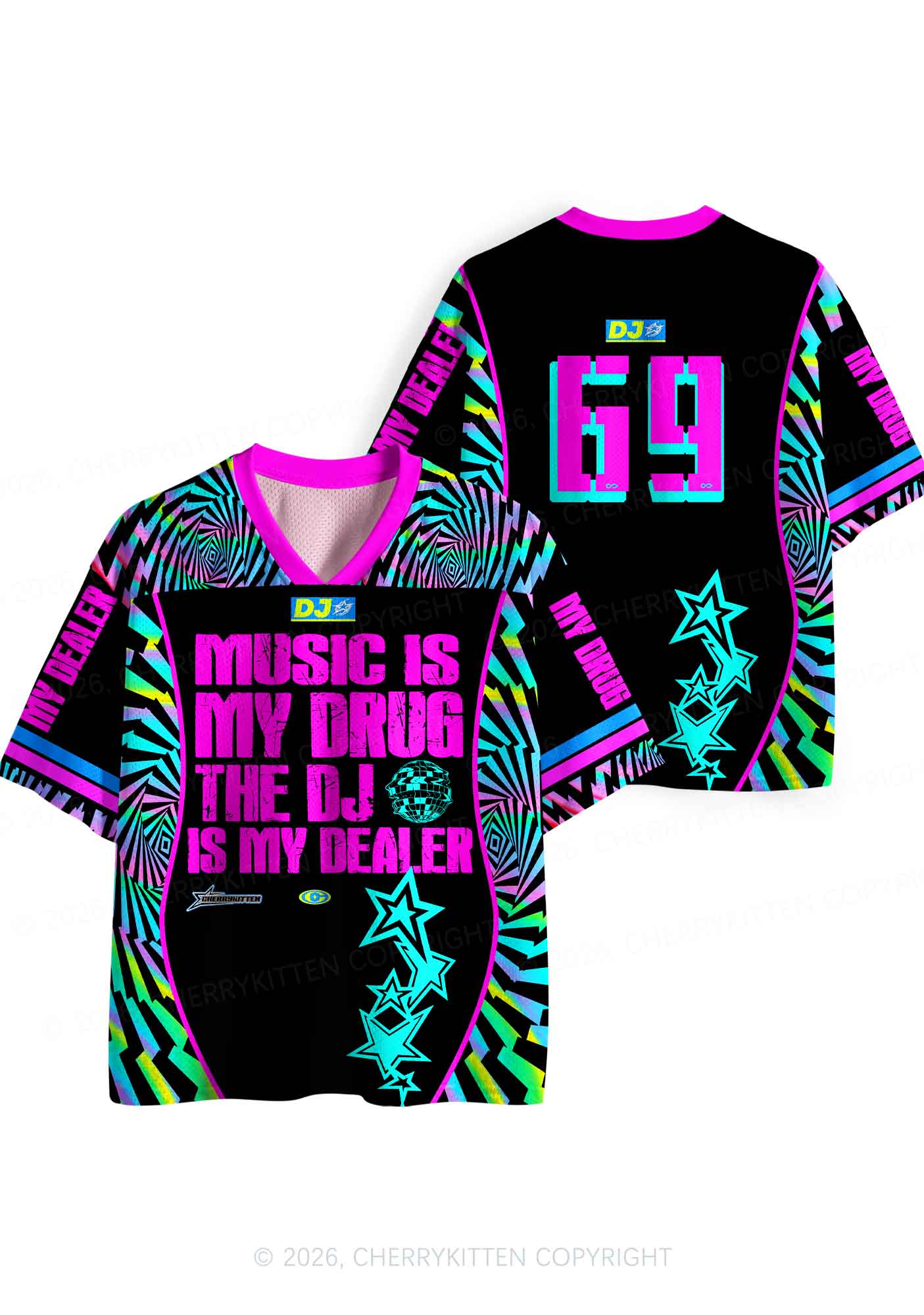 Music Is My Drxg Y2K Sport Jersey Shirts Cherrykitten - Image 5