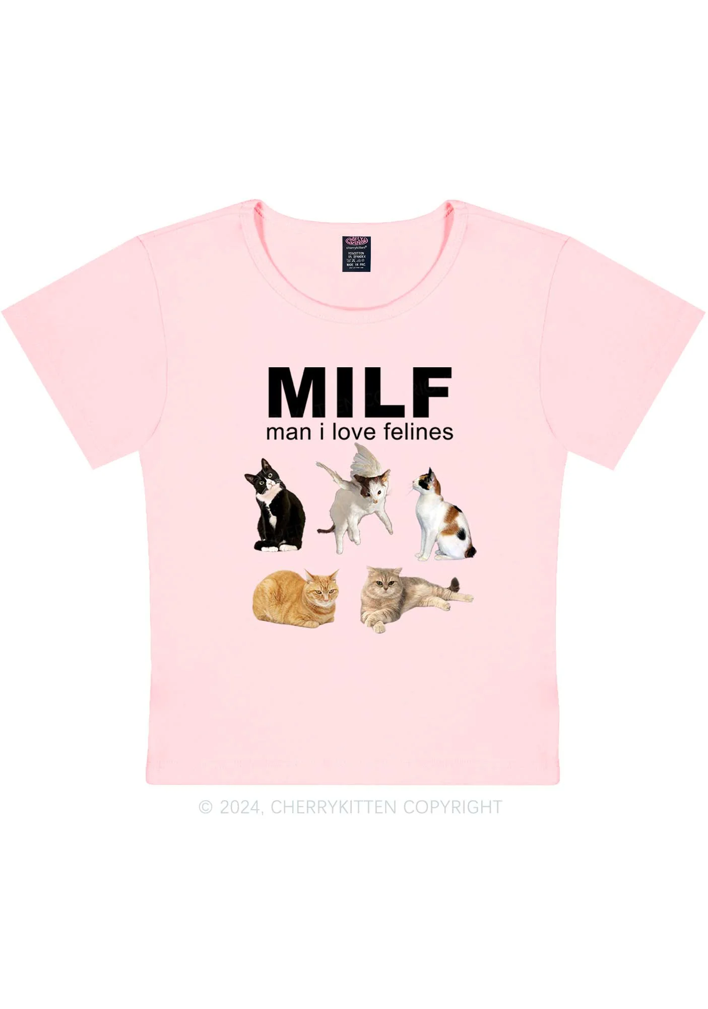 Mxxf Felines Y2K Baby Tee Cherrykitten - Image 11