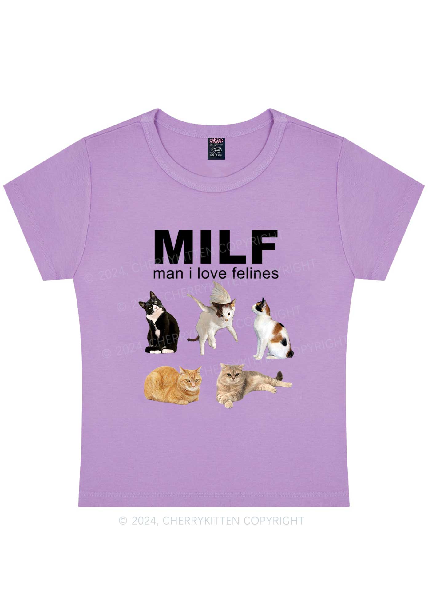 Mxxf Felines Y2K Baby Tee Cherrykitten - Image 6