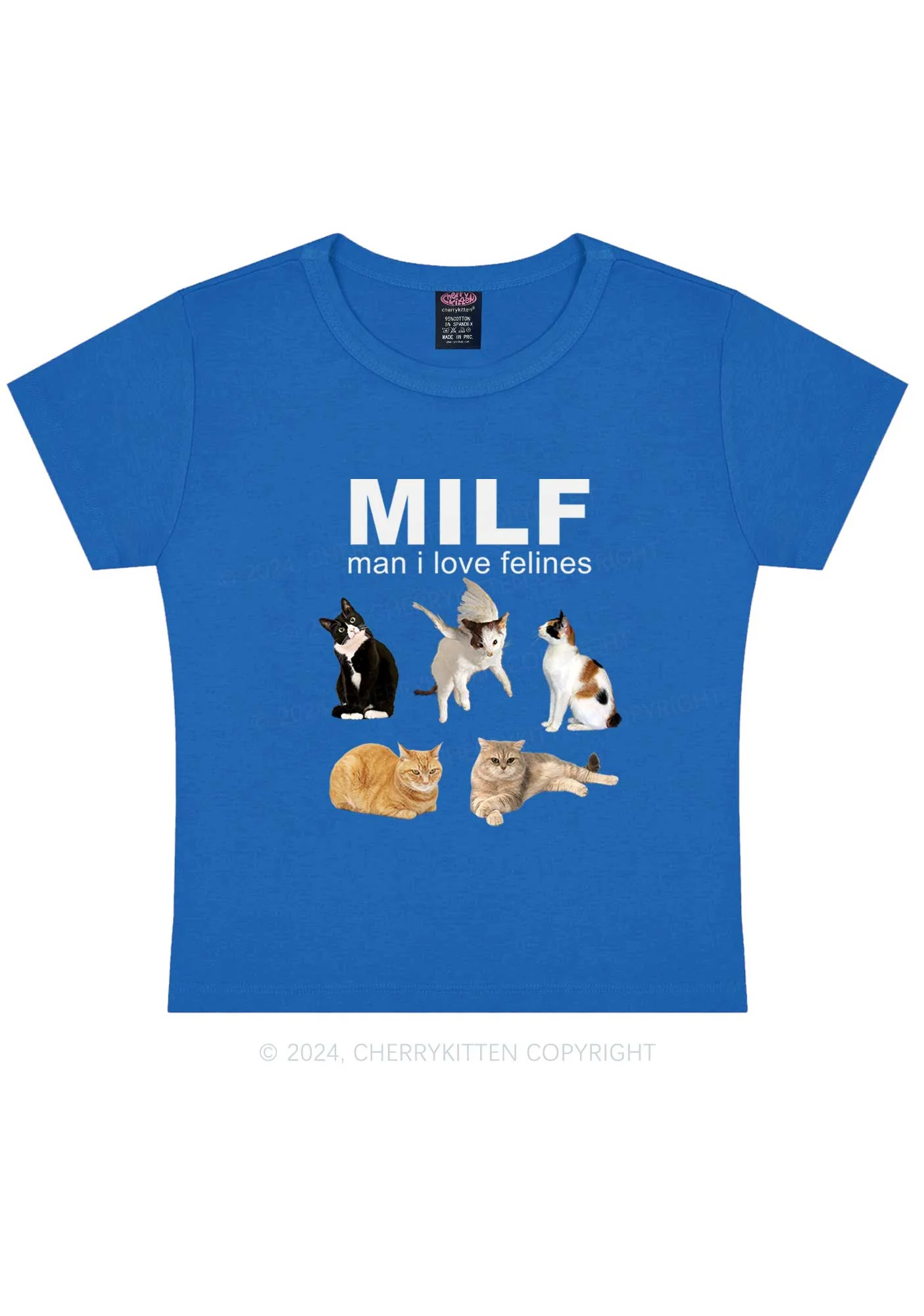Mxxf Felines Y2K Baby Tee Cherrykitten - Image 9