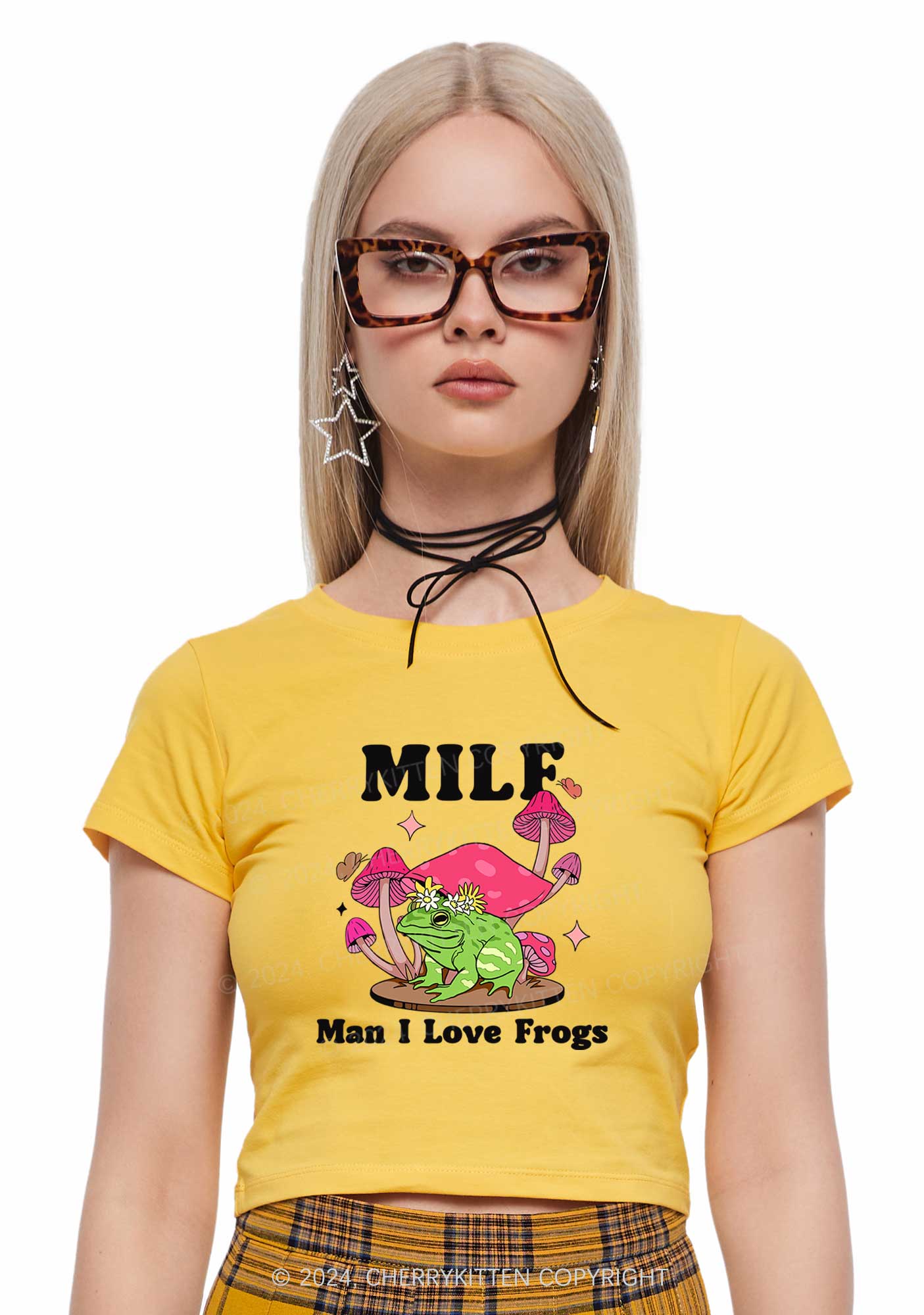 Mxxf Frog Y2K Baby Tee Cherrykitten - Image 2