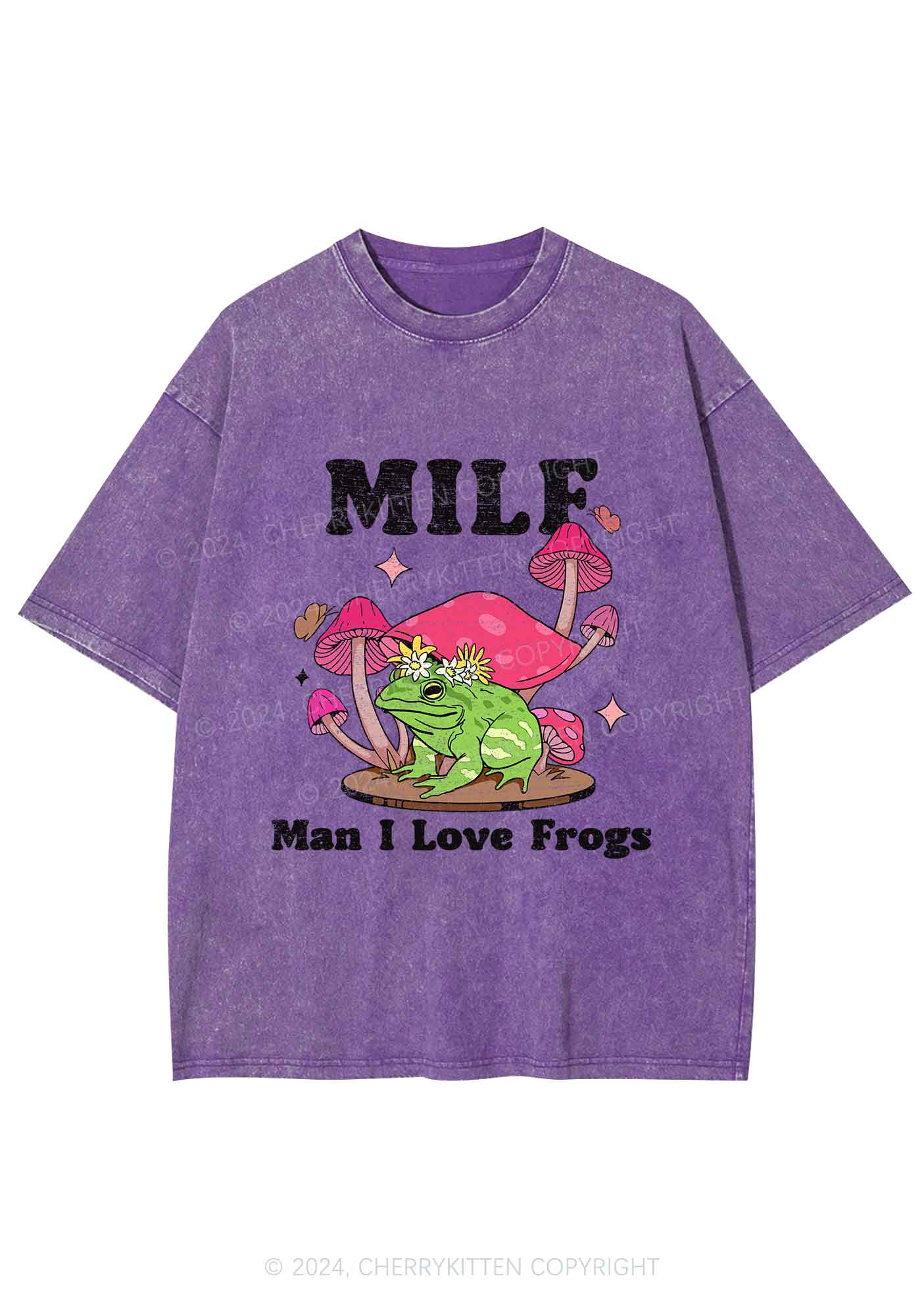 Mxxf Frog Y2K Washed Tee Cherrykitten - Image 5