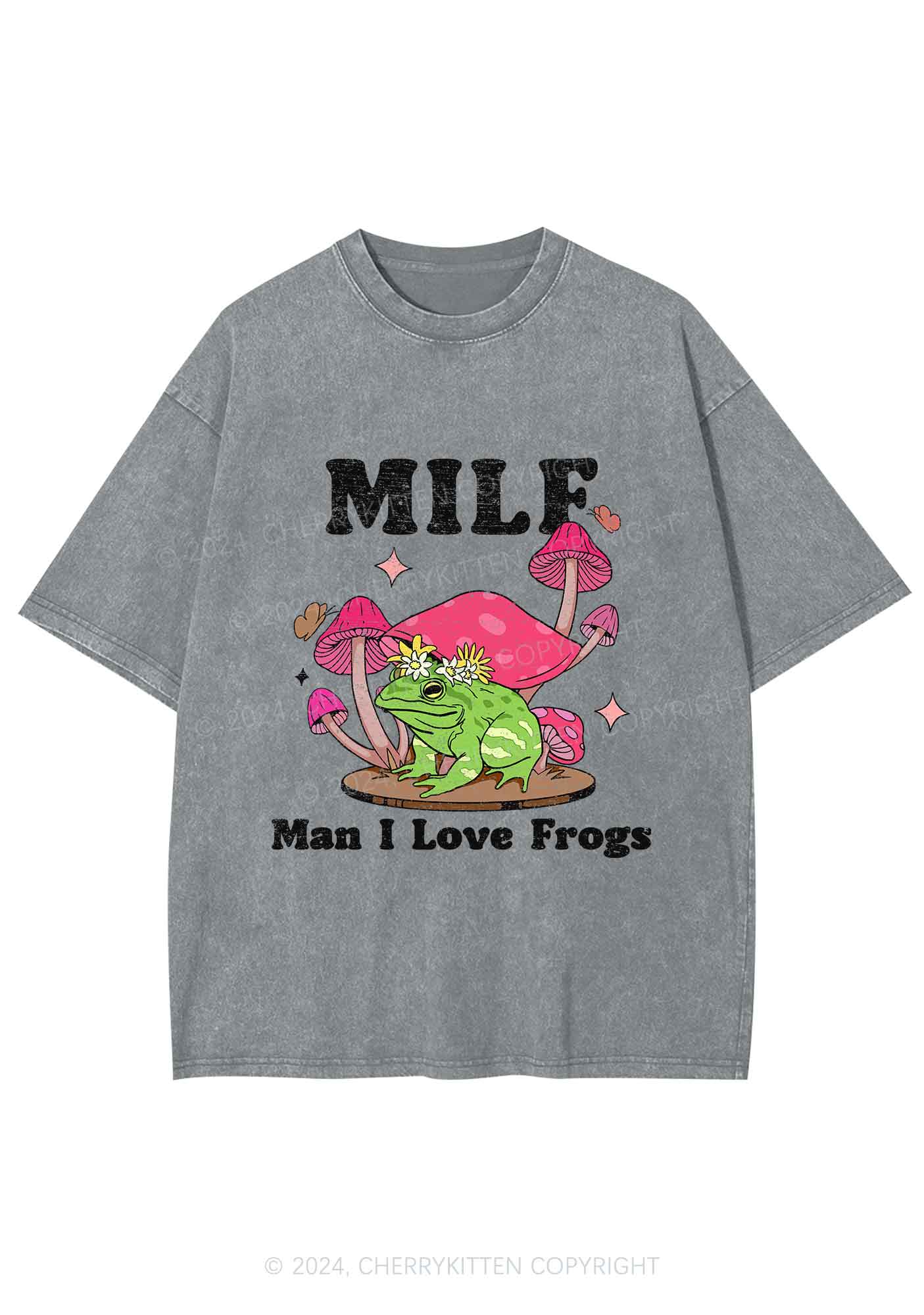 Mxxf Frog Y2K Washed Tee Cherrykitten - Image 6