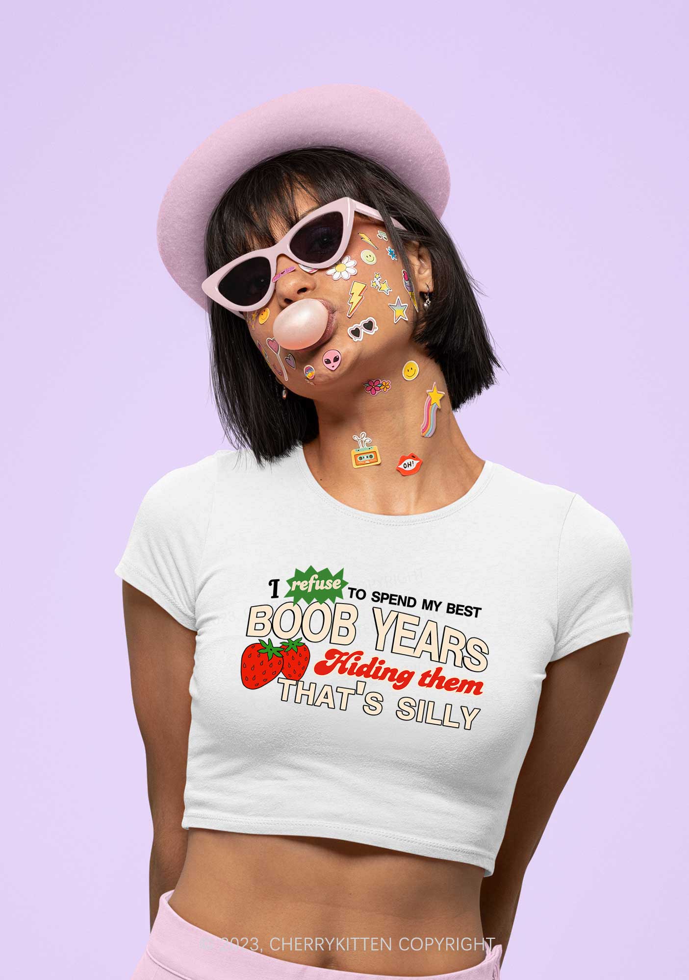 My Best Bxxb Years Y2K Baby Tee Cherrykitten - Image 2