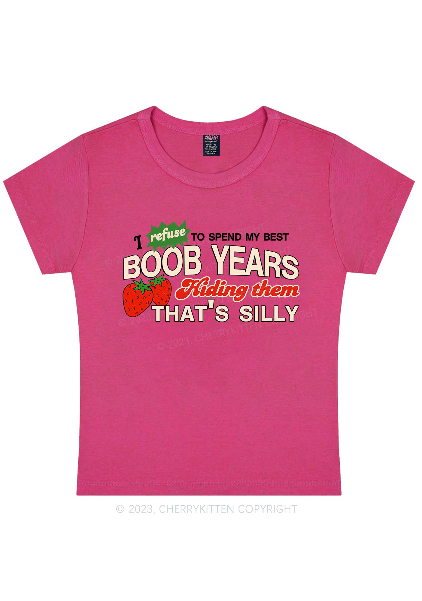 My Best Bxxb Years Y2K Baby Tee Cherrykitten - Image 5