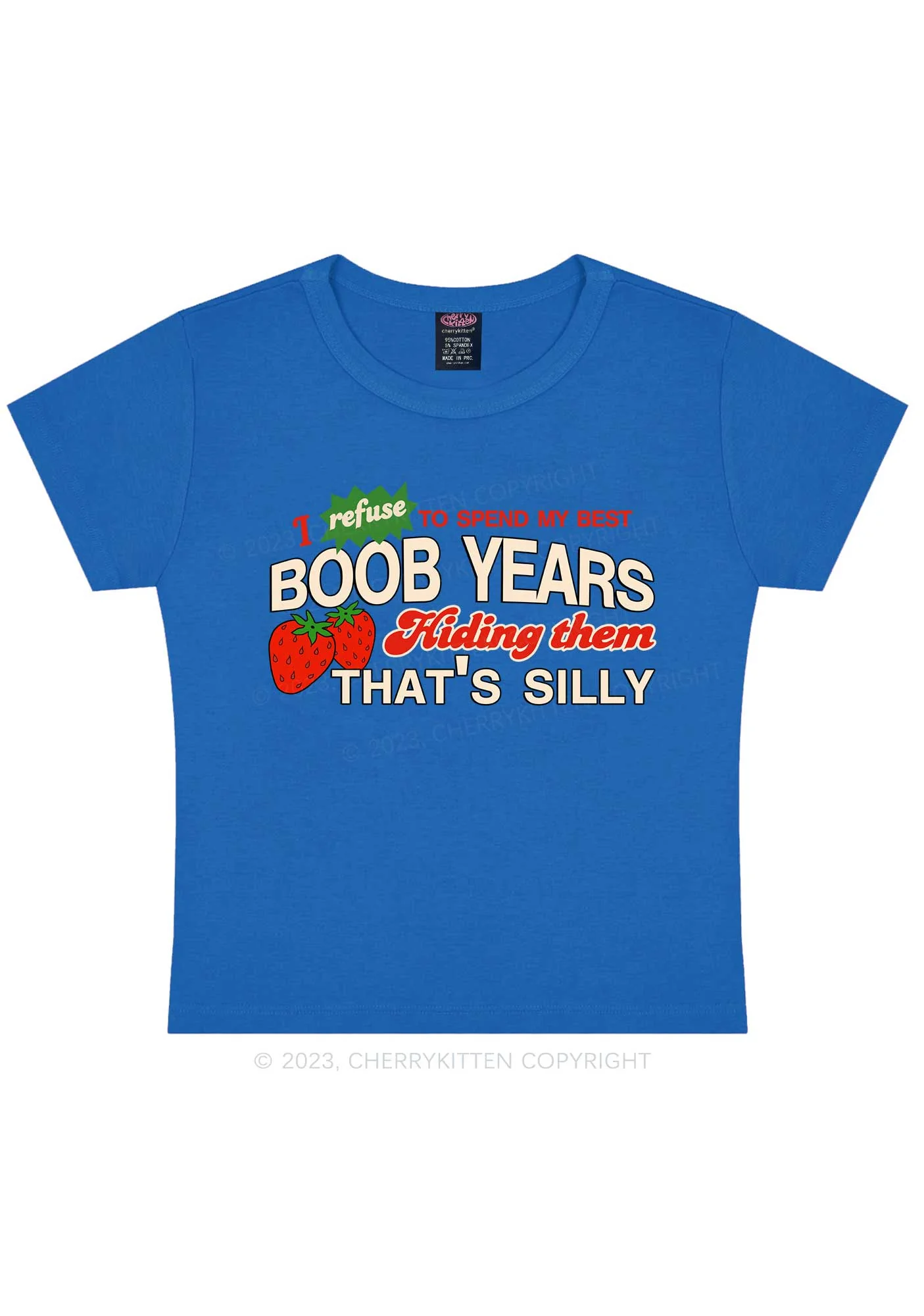 My Best Bxxb Years Y2K Baby Tee Cherrykitten - Image 7