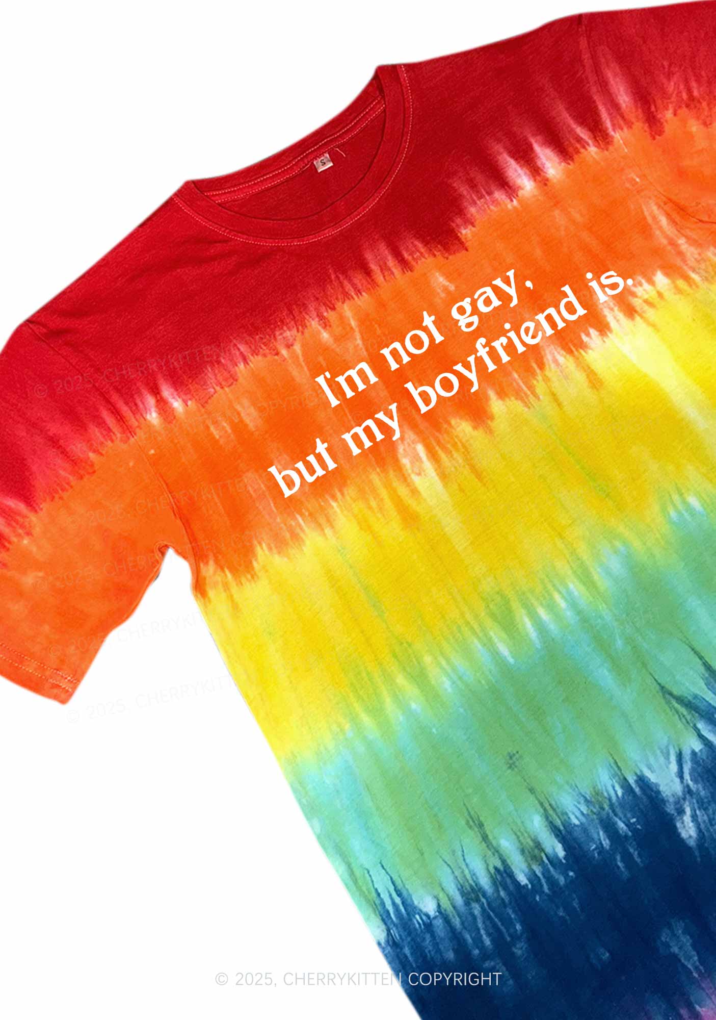 My BF Is Gay Pride Y2K Tie Dye Shirts Cherrykitten - Image 2