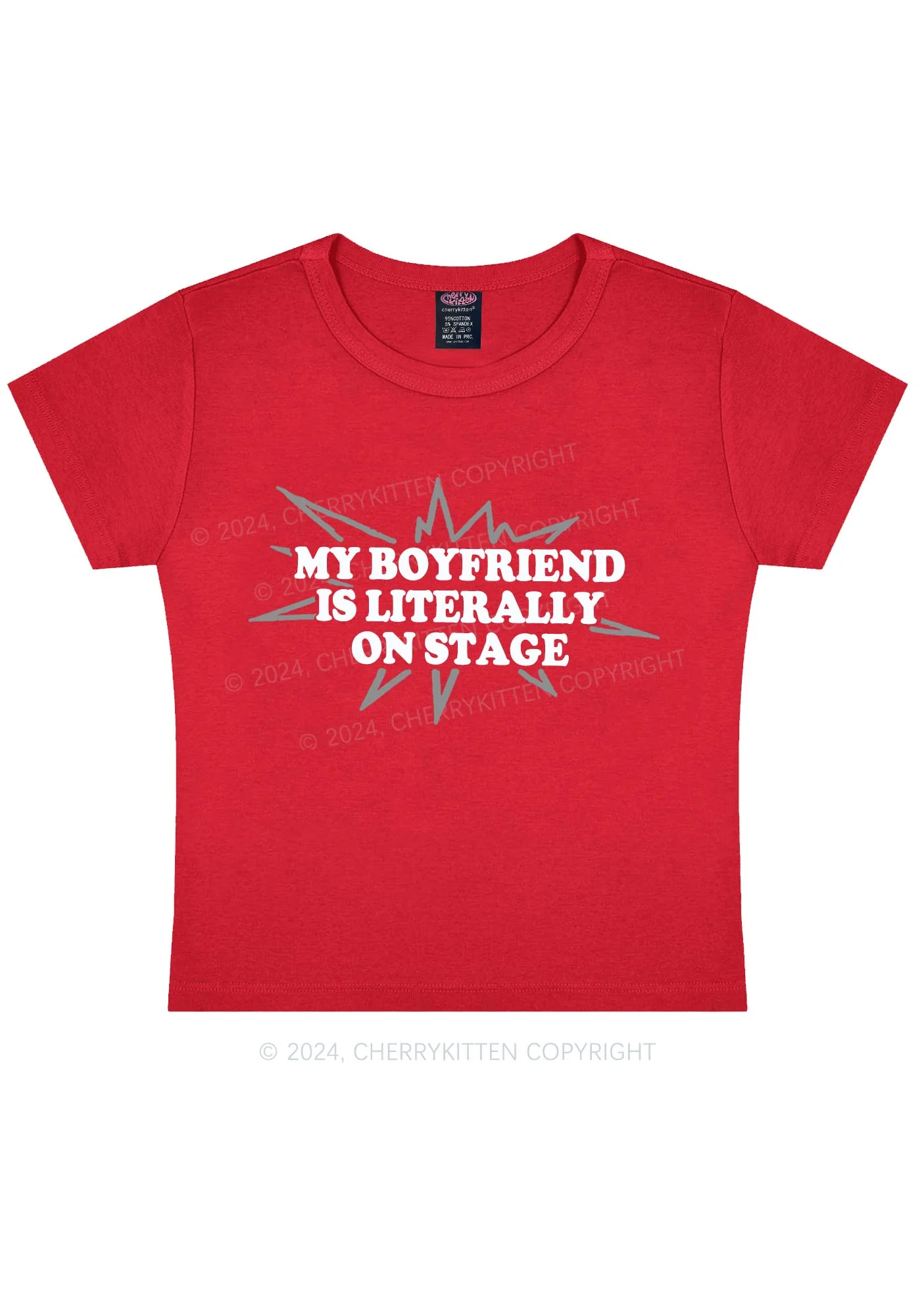 My Boyfriend On Stage Y2K Baby Tee Cherrykitten - Image 6