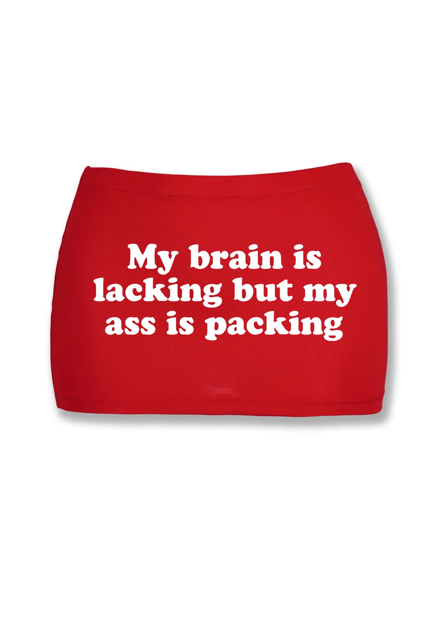 My Brain Is Lacking Y2K Mini Hip Skirt Cherrykitten - Image 3