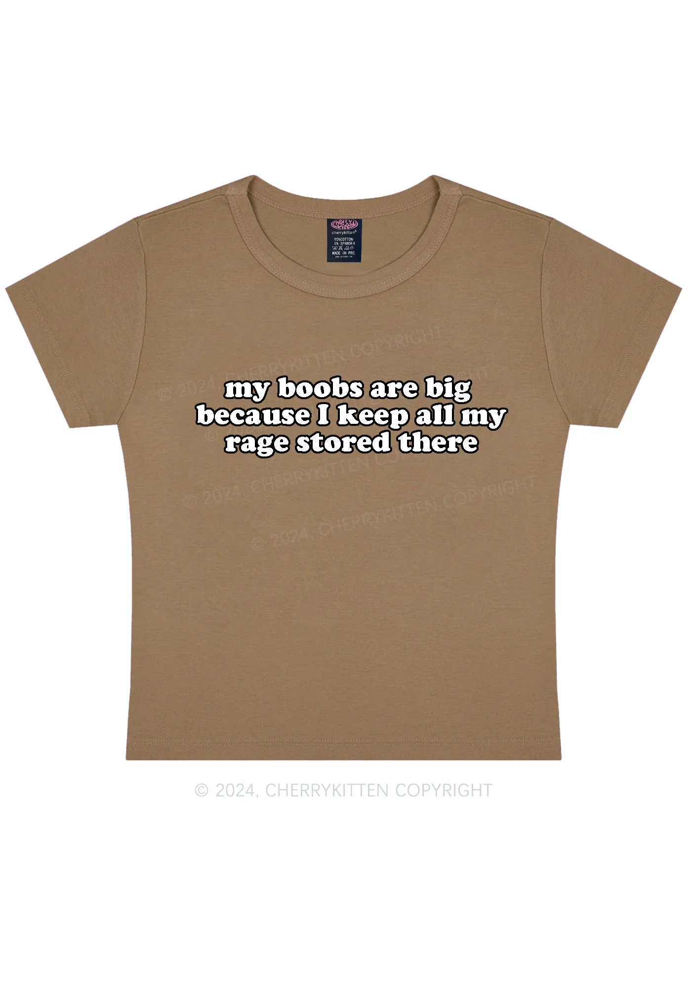 My Bxxbs Are Big Y2K Baby Tee Cherrykitten - Image 10