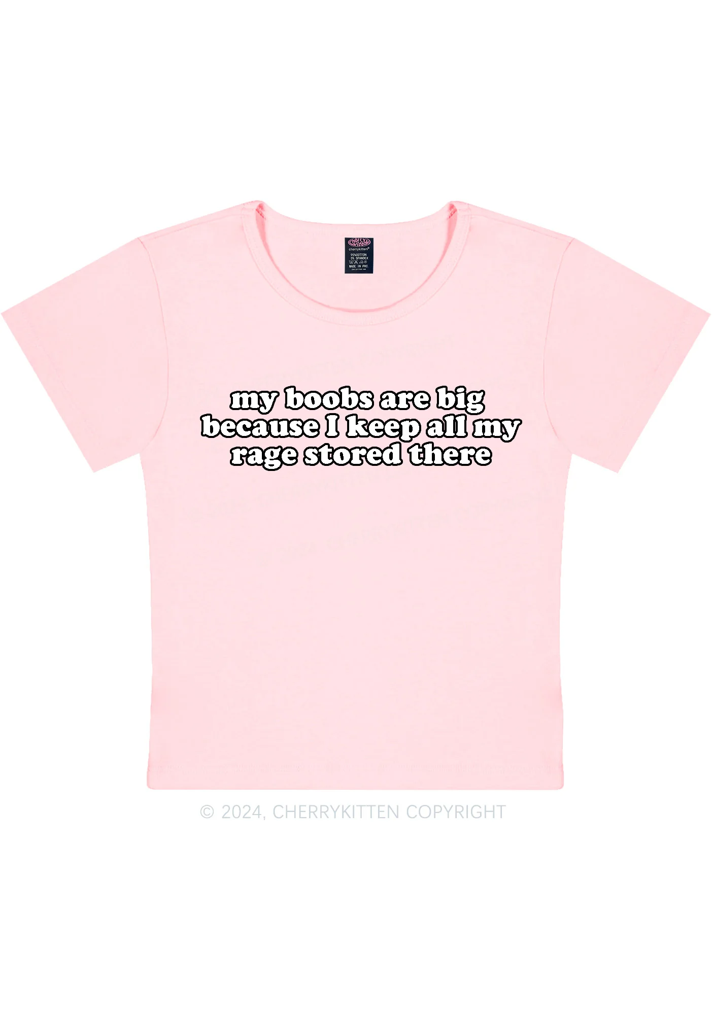 My Bxxbs Are Big Y2K Baby Tee Cherrykitten - Image 11