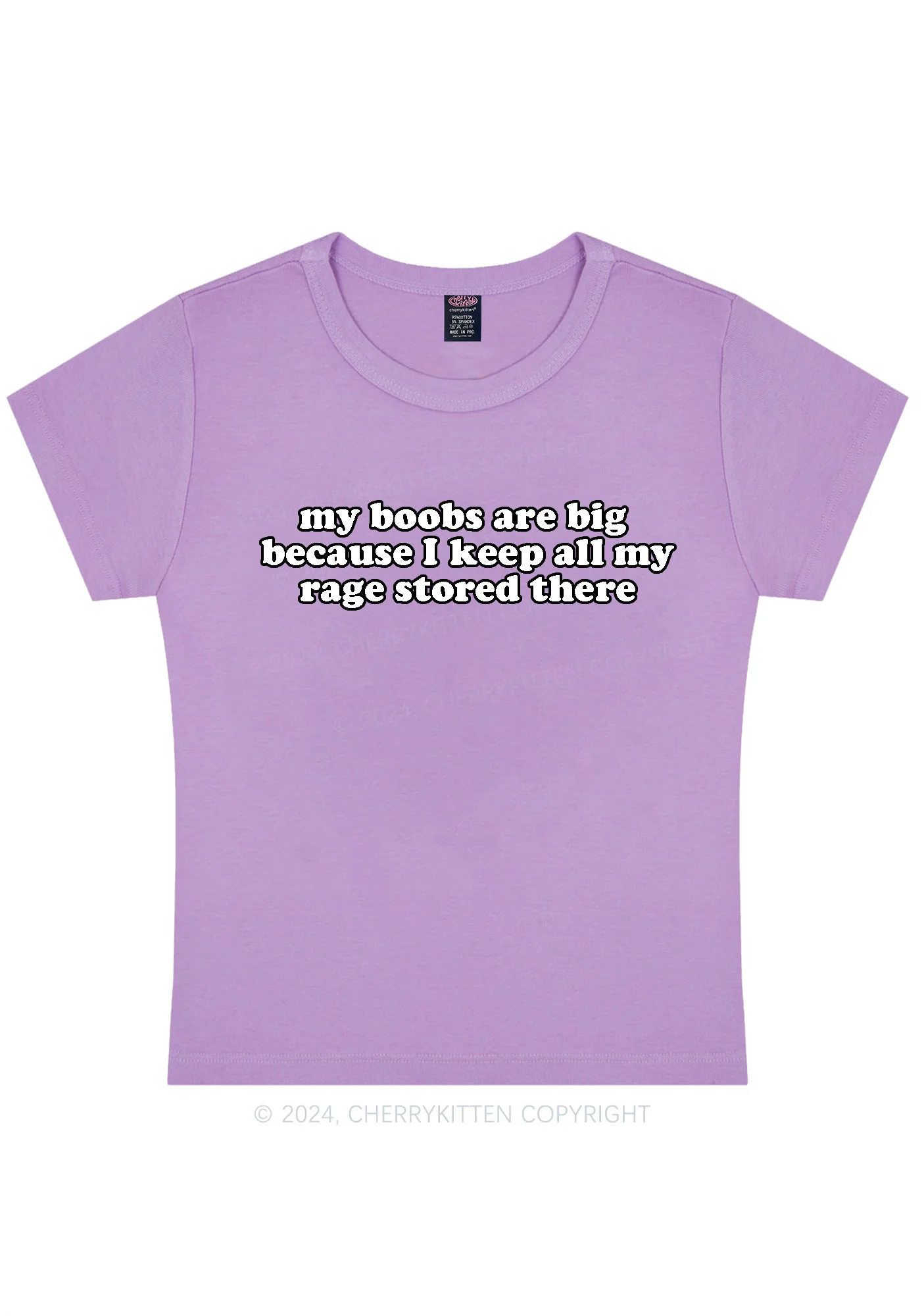 My Bxxbs Are Big Y2K Baby Tee Cherrykitten - Image 6