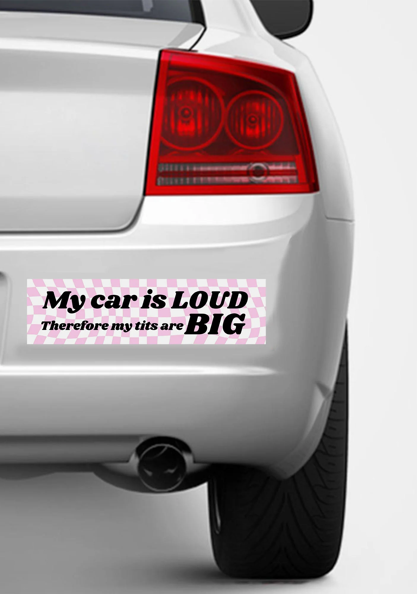 My Car Is Loud Y2K Car Bumper Magnet Cherrykitten - Image 2