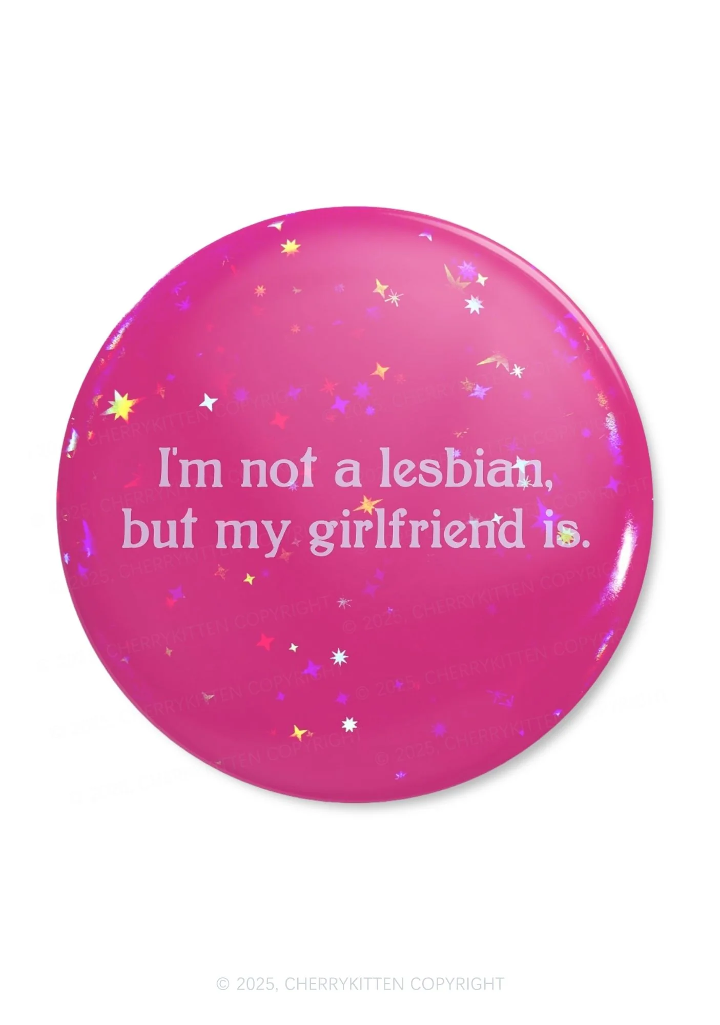 My Girlfriend Is Lesbian Pride 1Pc Y2K Pin Badge Cherrykitten - Image 4