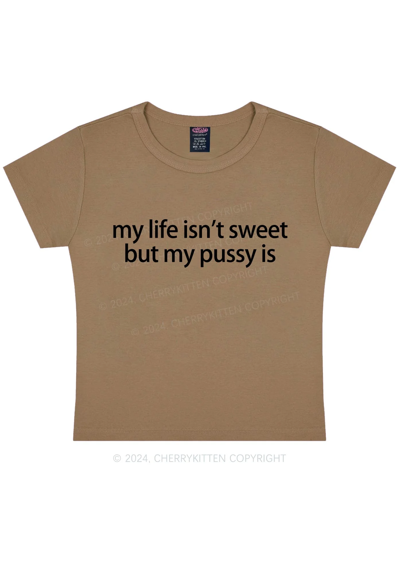 My Life Isn't Sweet Y2K Baby Tee Cherrykitten - Image 10