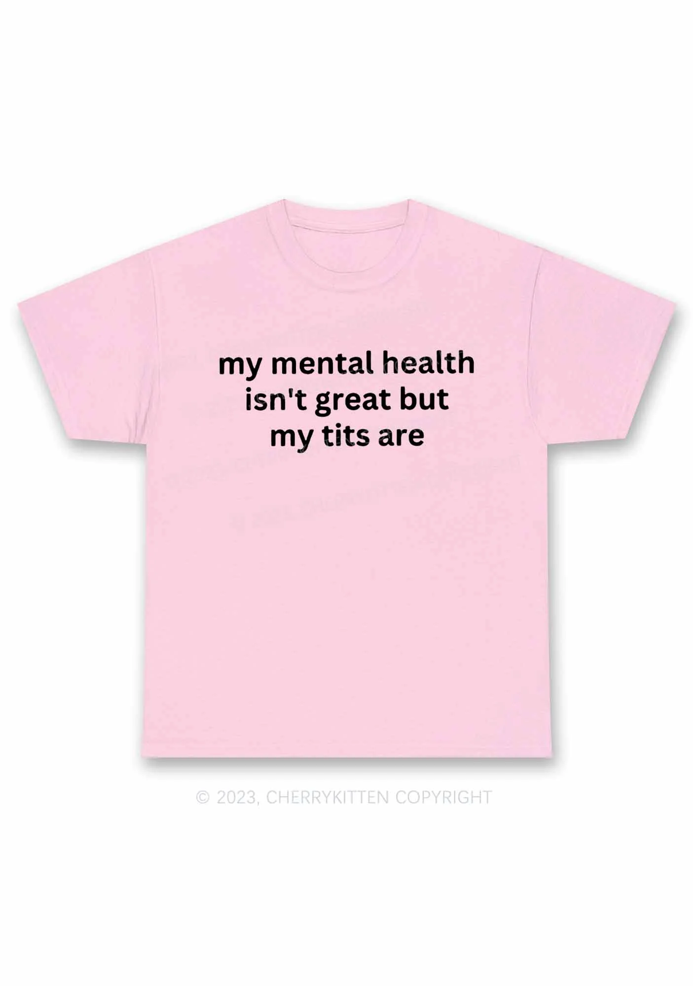 My Mental Health Isn't Great Y2K Chunky Shirt Cherrykitten - Image 7