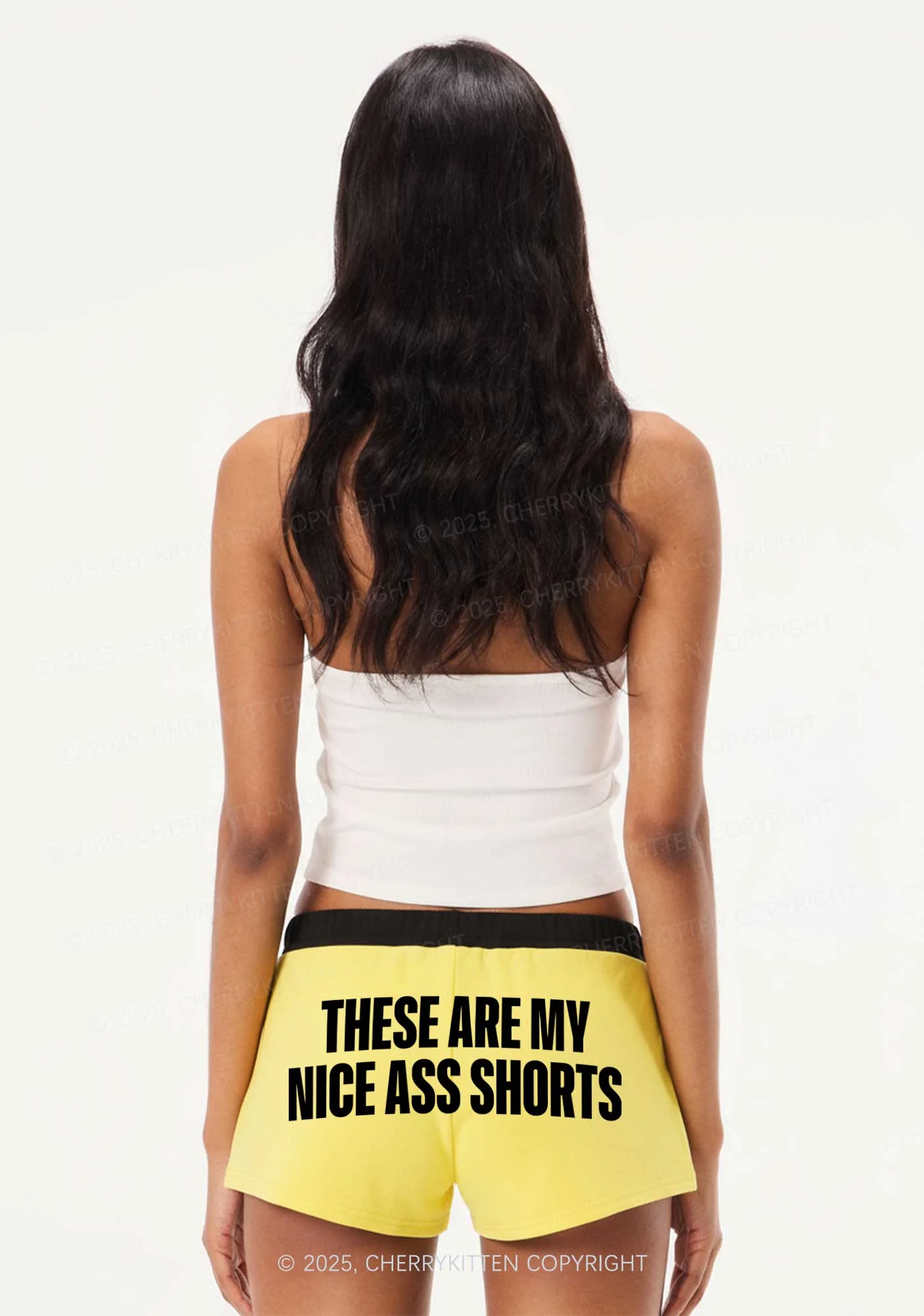 My Nice Axx Y2K Drawstring Mini Shorts Cherrykitten - Image 2