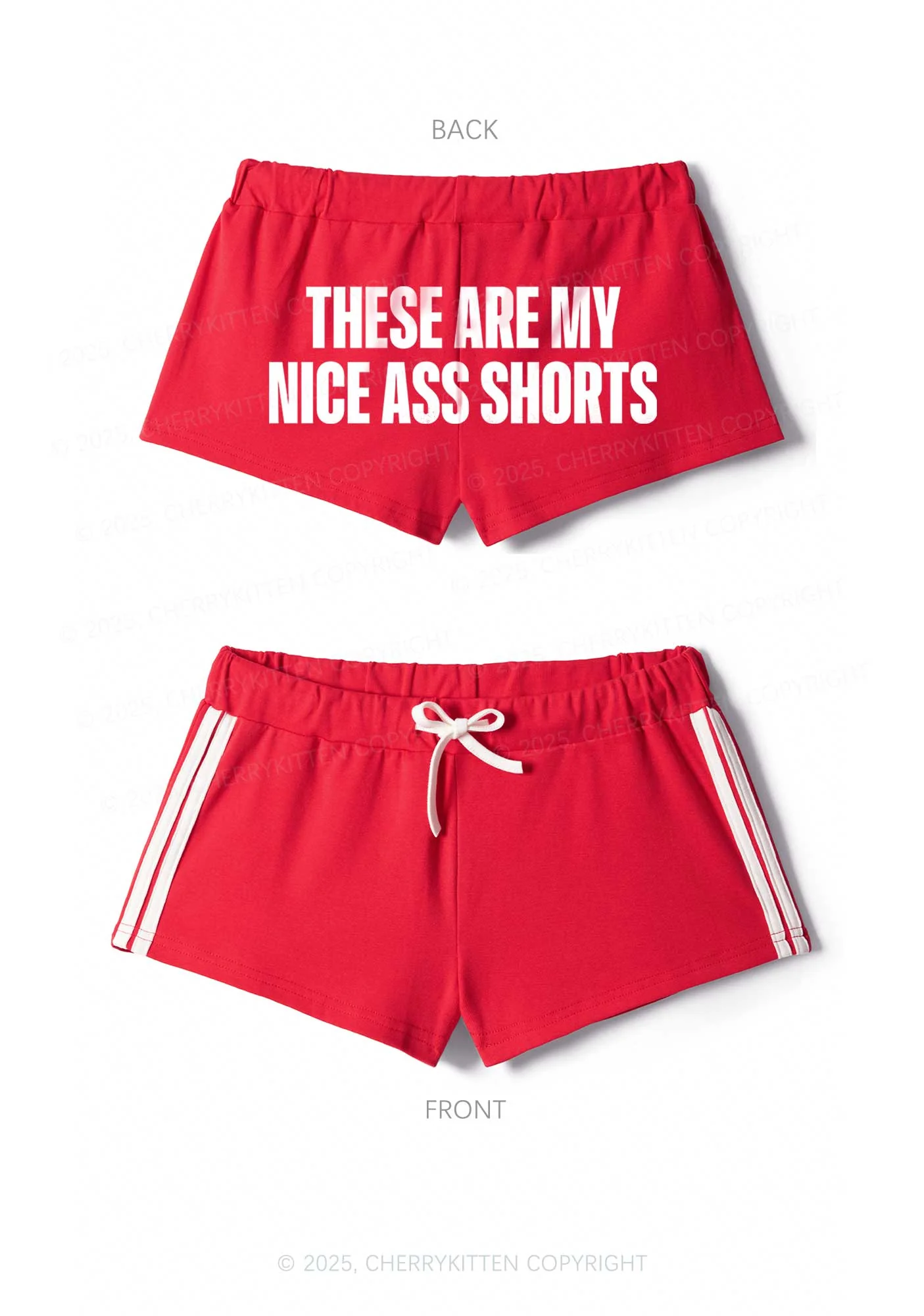 My Nice Axx Y2K Drawstring Mini Shorts Cherrykitten - Image 4