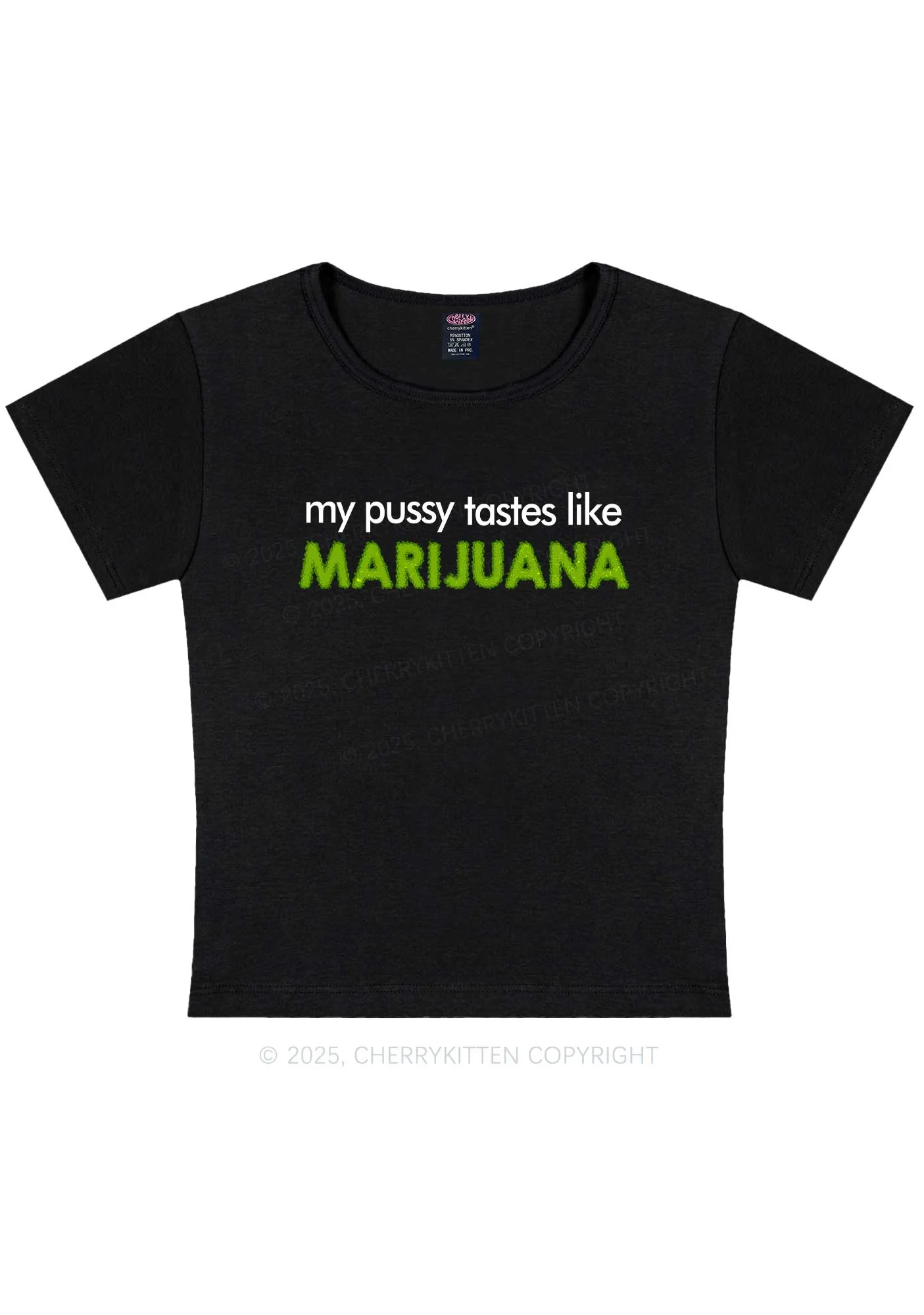 My Puxxy Tastes Y2K Baby Tee Cherrykitten - Image 4