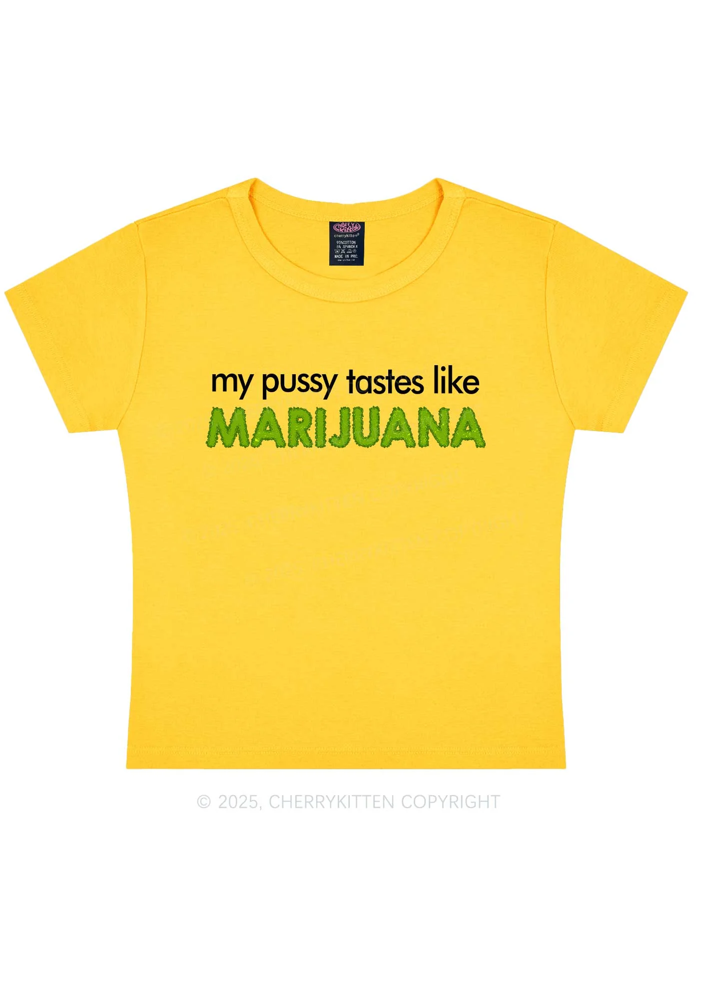 My Puxxy Tastes Y2K Baby Tee Cherrykitten - Image 5