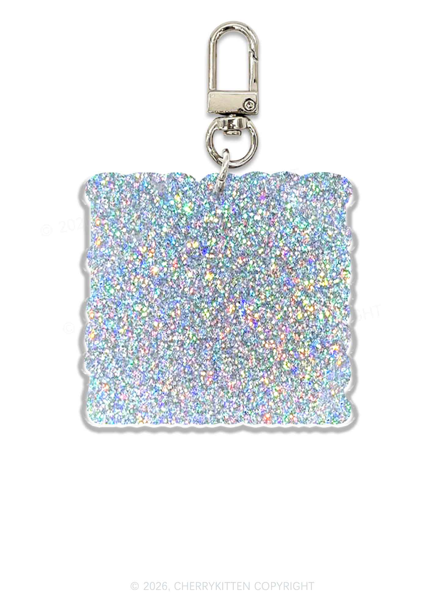 My Super Hot GF Valentine's Day 1pc Y2K Glitter Keychain Cherrykitten - Image 2