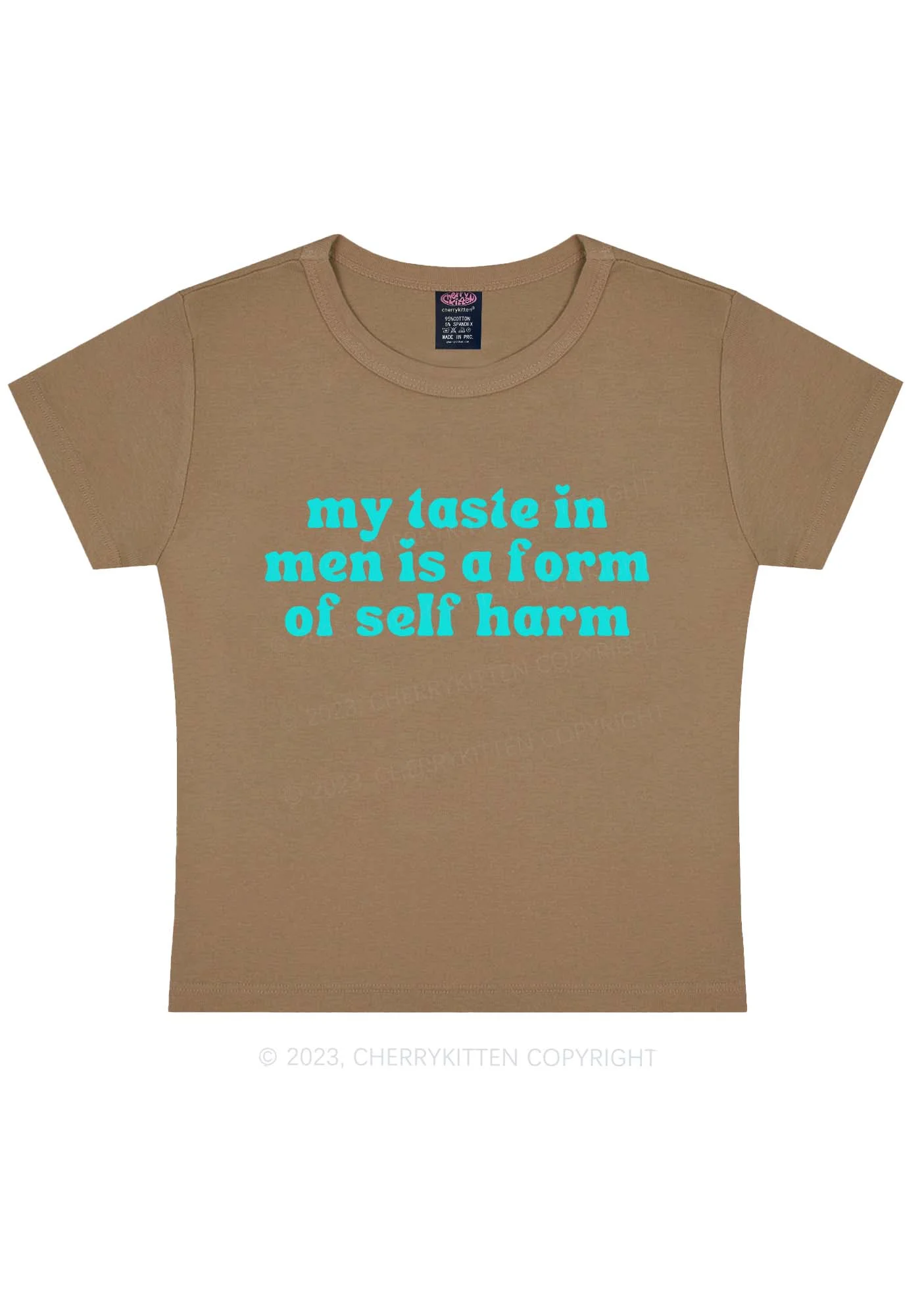 My Taste In Men Y2K Baby Tee Cherrykitten - Image 8