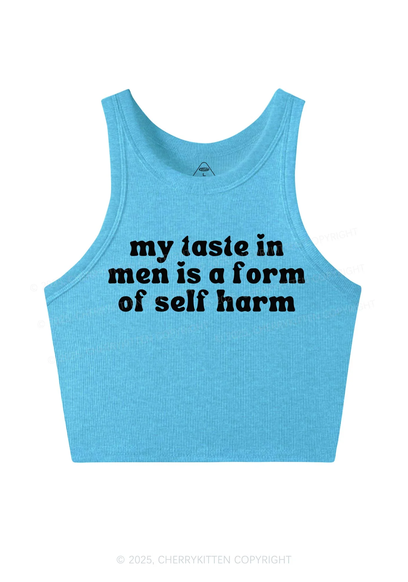 My Taste In Men Y2K Crop Tank Top Cherrykitten - Image 4