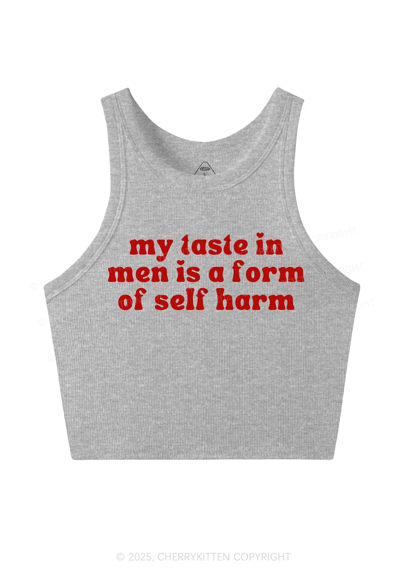 My Taste In Men Y2K Crop Tank Top Cherrykitten - Image 5