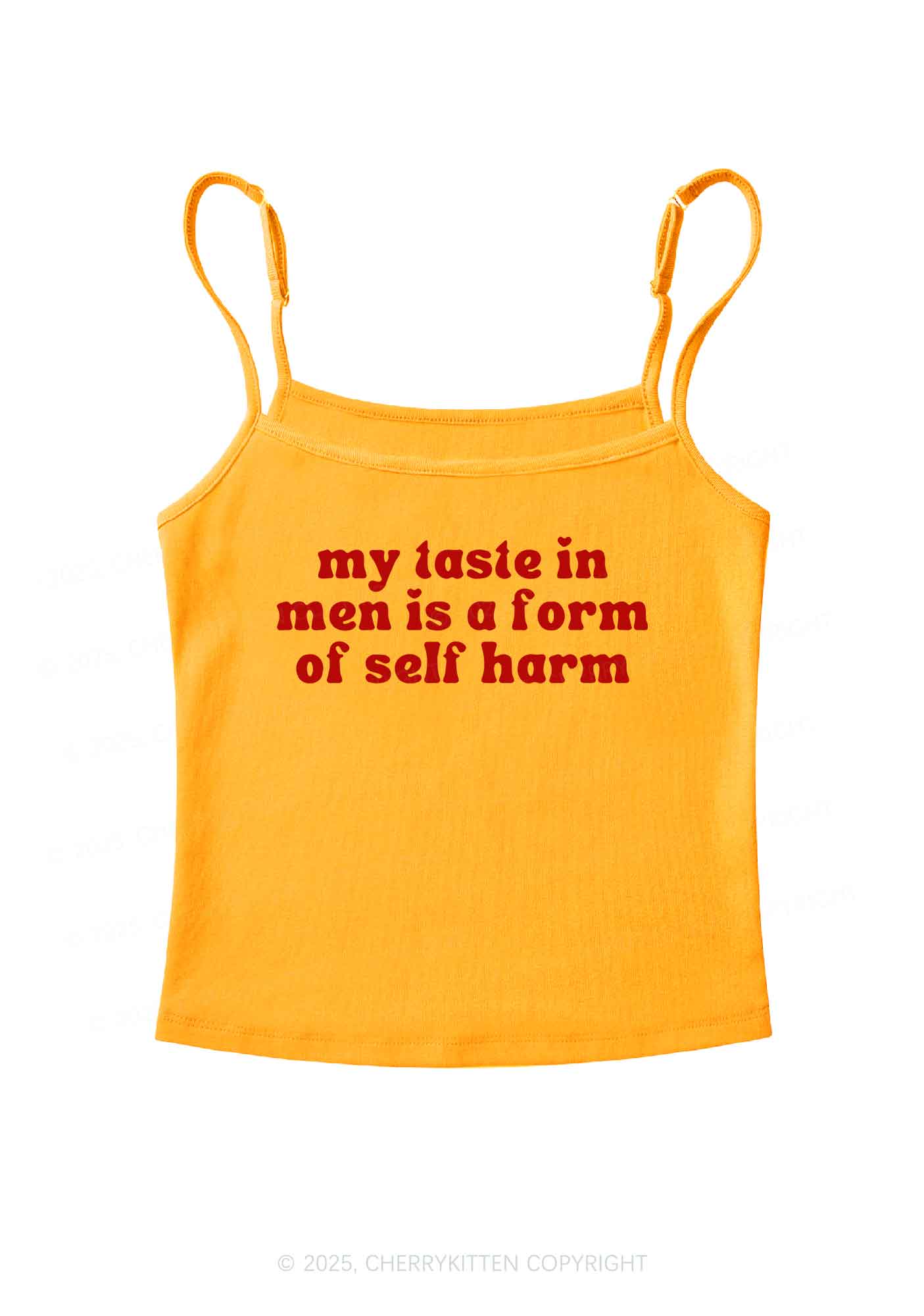 My Taste In Men Y2K Spaghetti Strap Cami Cherrykitten - Image 3
