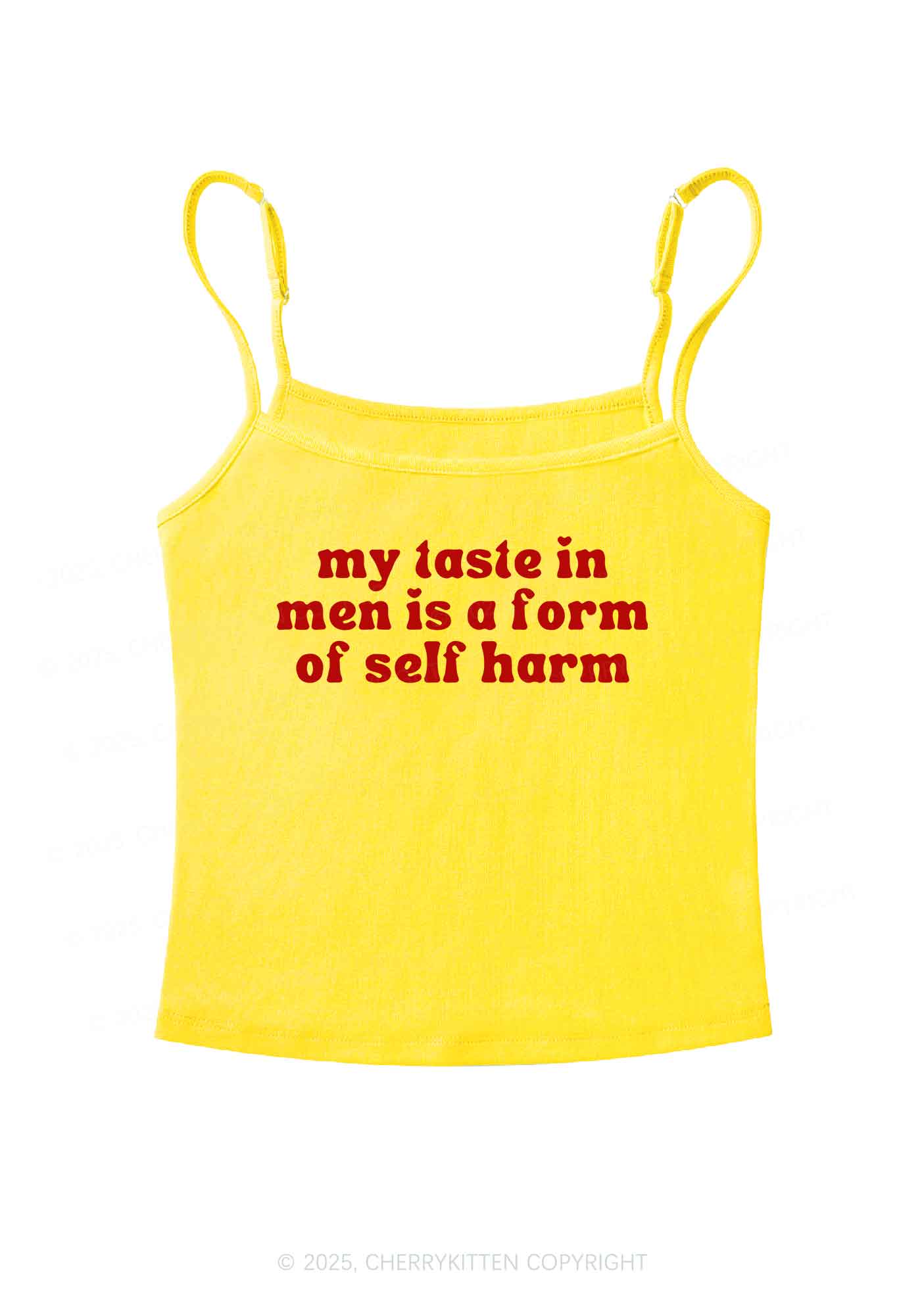 My Taste In Men Y2K Spaghetti Strap Cami Cherrykitten - Image 7