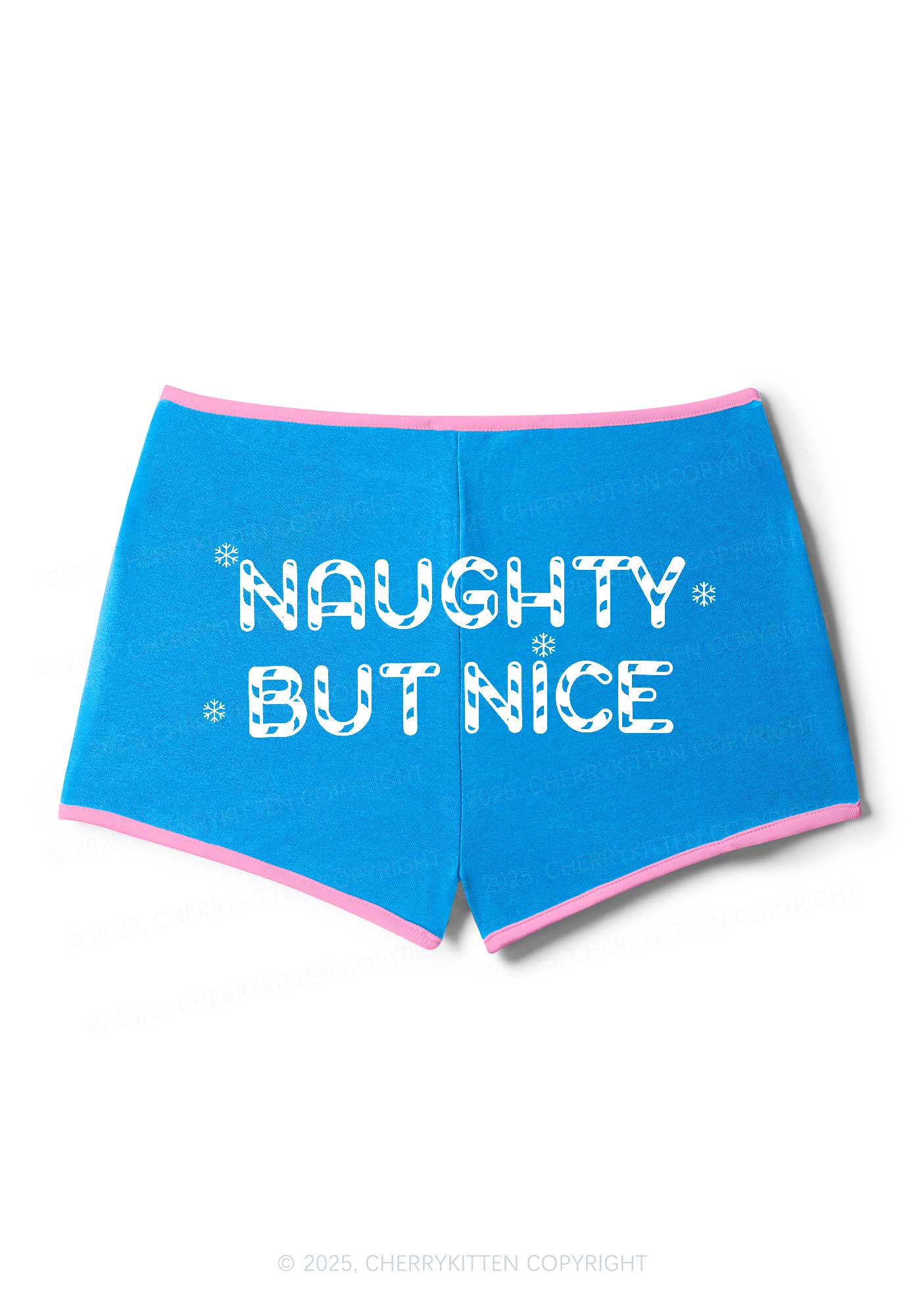 Naughty But Nice Christmas Y2K Booty Shorts Cherrykitten - Image 5