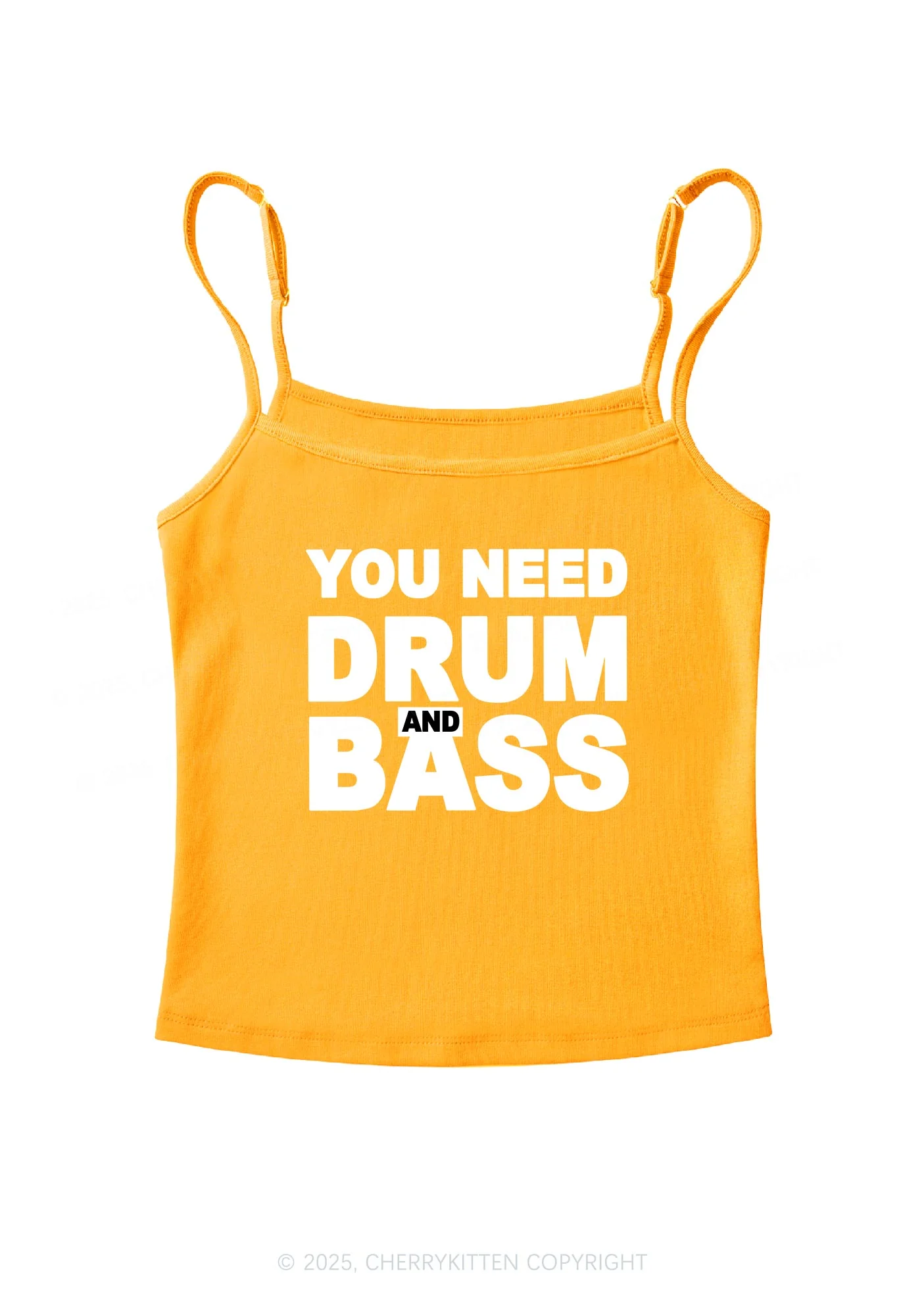 Need Drum And Bass Y2K Spaghetti Strap Cami Cherrykitten - Image 5