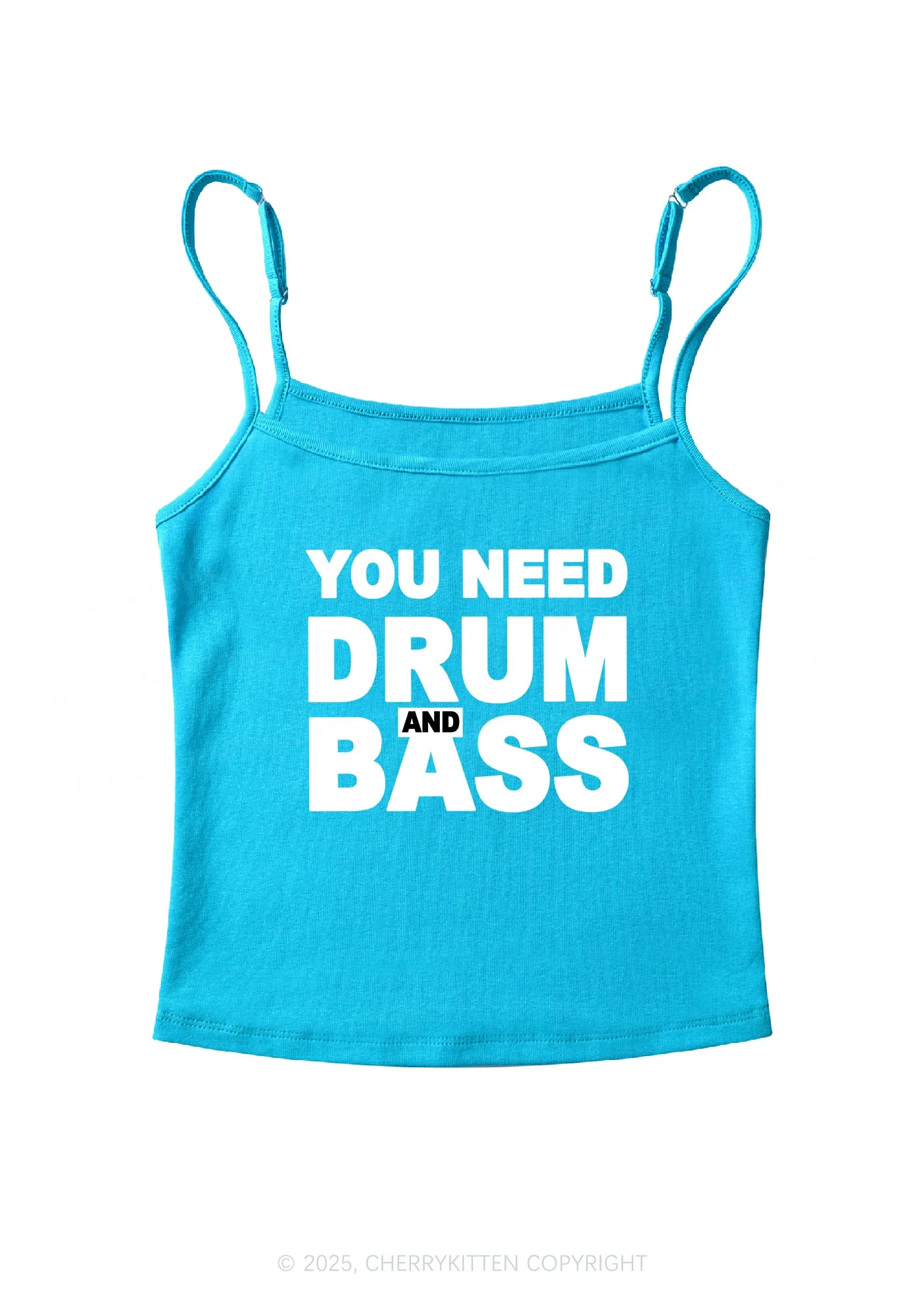 Need Drum And Bass Y2K Spaghetti Strap Cami Cherrykitten - Image 6