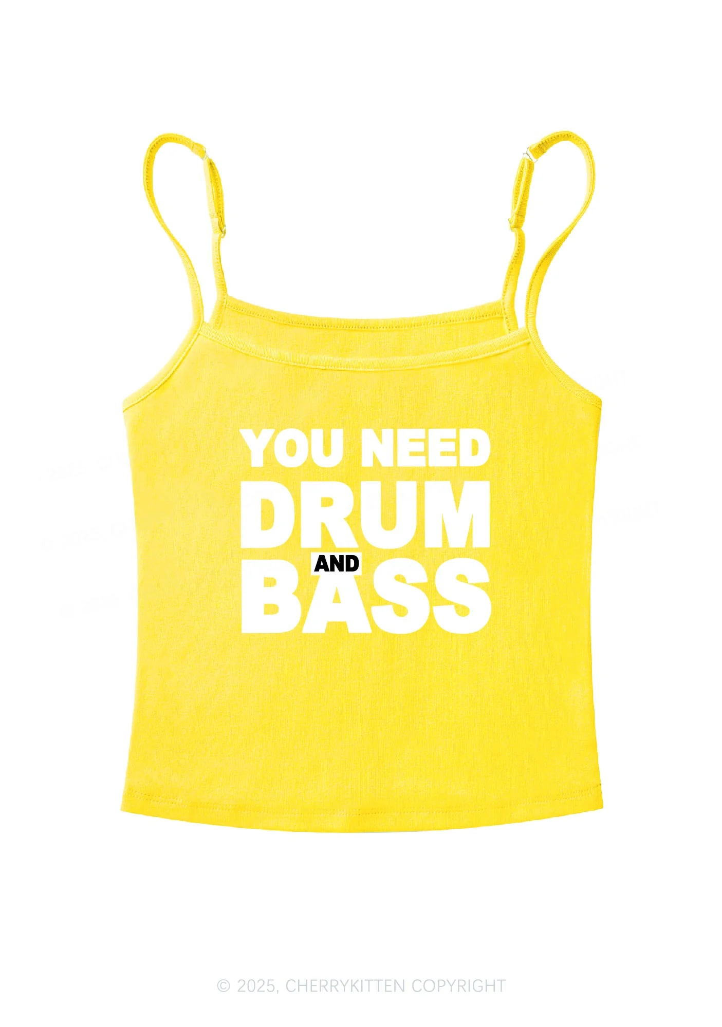 Need Drum And Bass Y2K Spaghetti Strap Cami Cherrykitten - Image 7