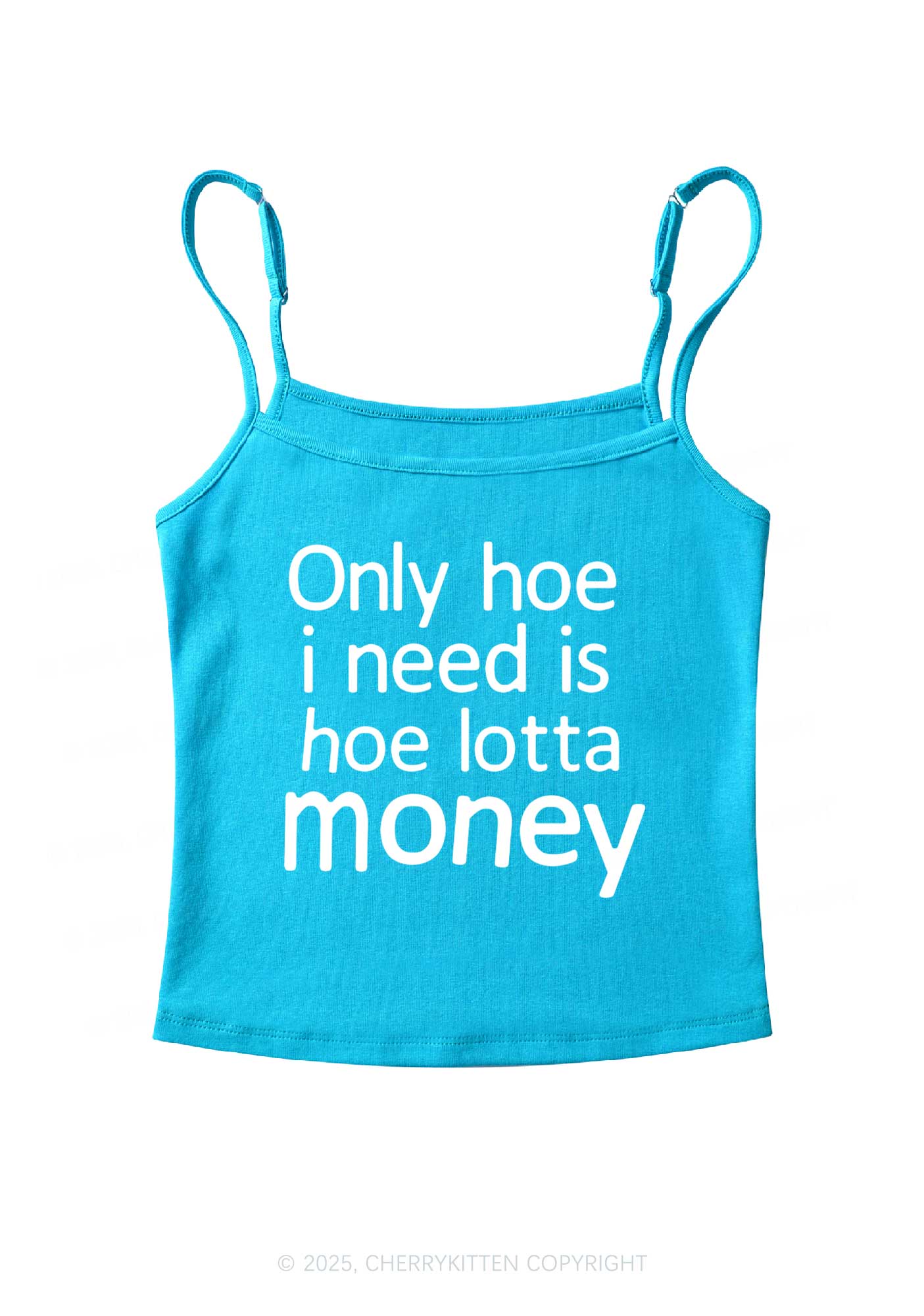 Need Hoe Lotta Money Y2K Spaghetti Strap Cami Cherrykitten - Image 5