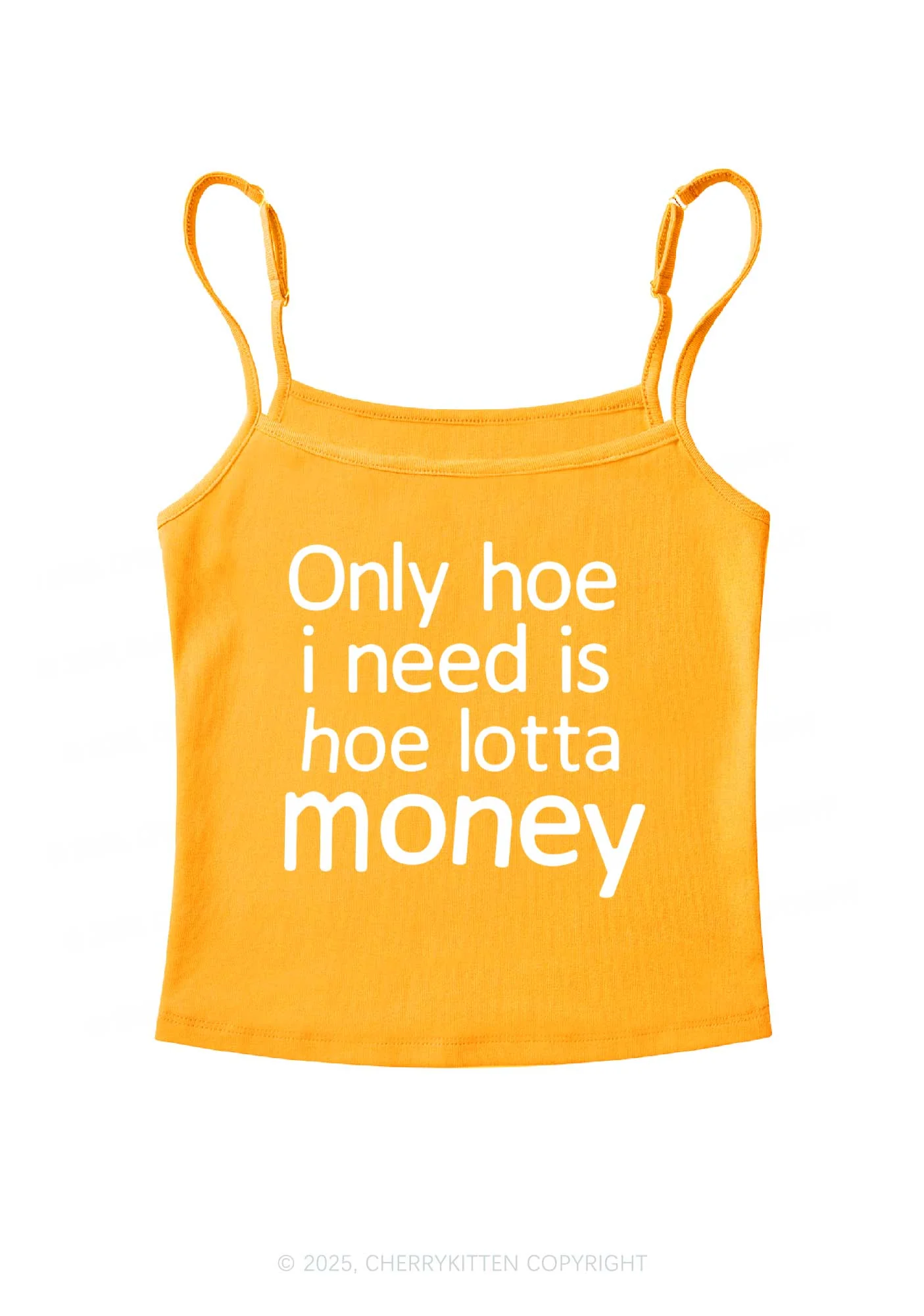 Need Hoe Lotta Money Y2K Spaghetti Strap Cami Cherrykitten - Image 6